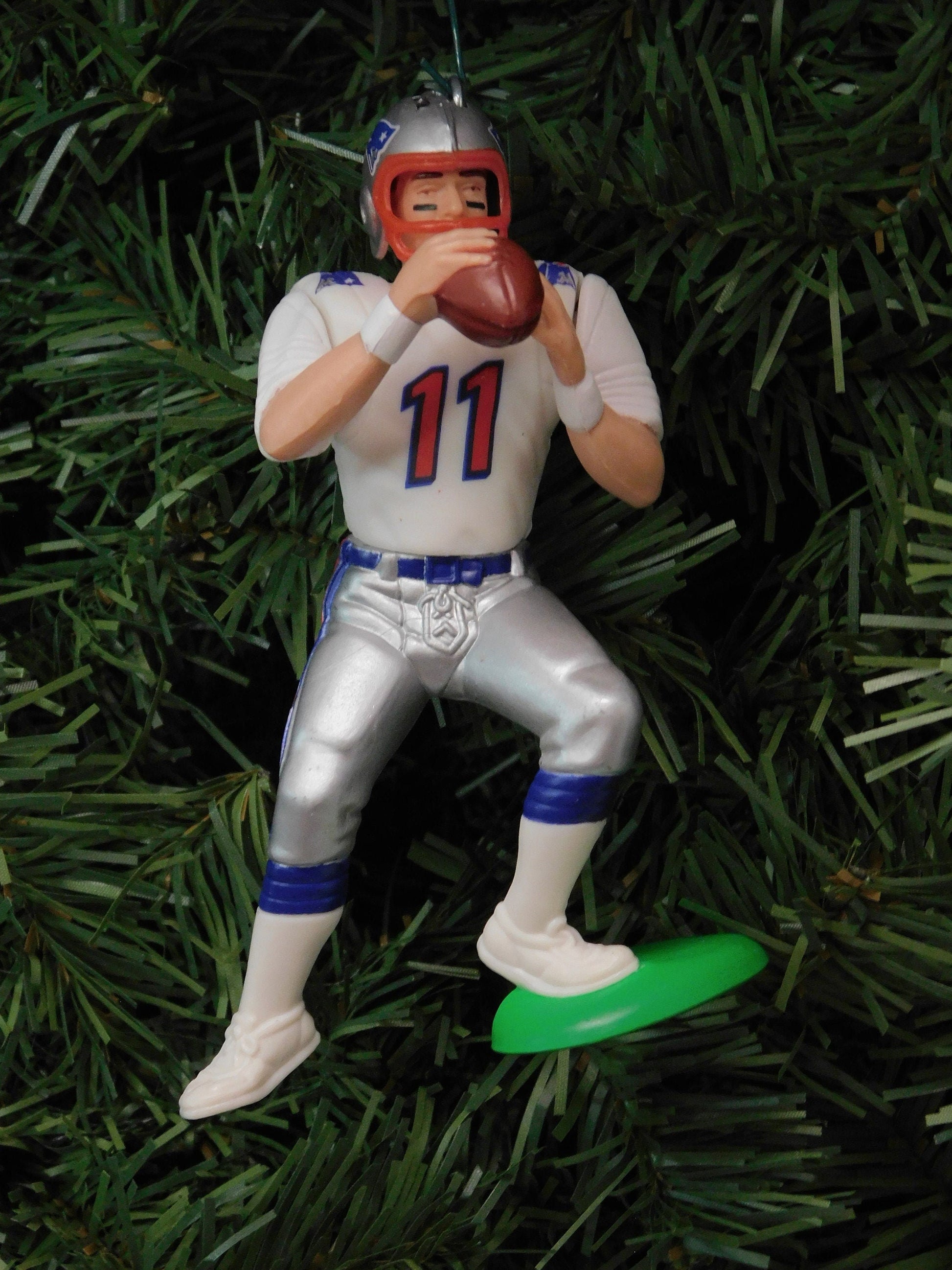 Drew Bledsoe NEW ENGLAND PATRIOTS Christmas tree Ornament xmas nfl football figure unique gift