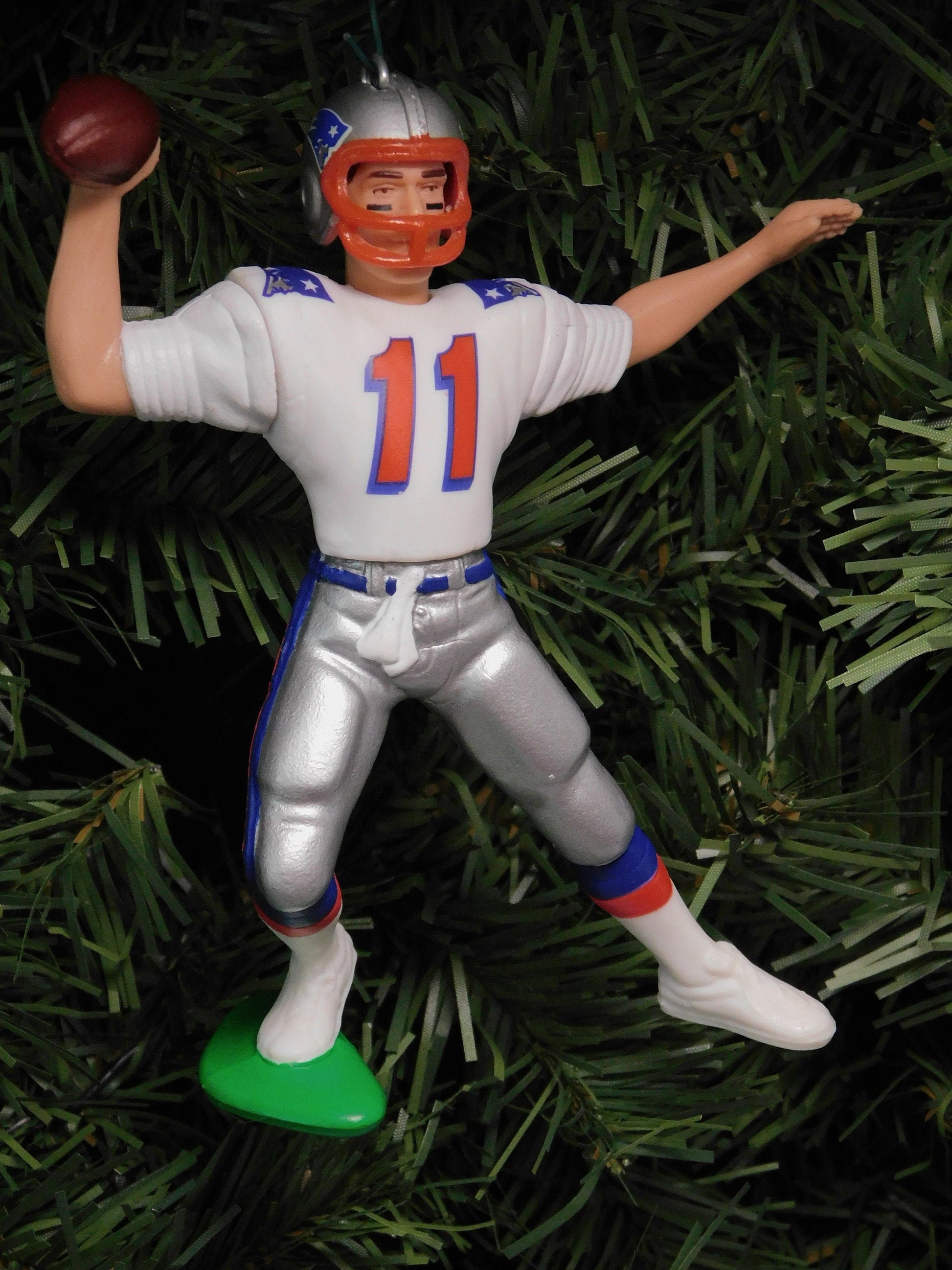 Drew Bledsoe NEW ENGLAND PATRIOTS Christmas tree Ornament xmas nfl football figure unique gift