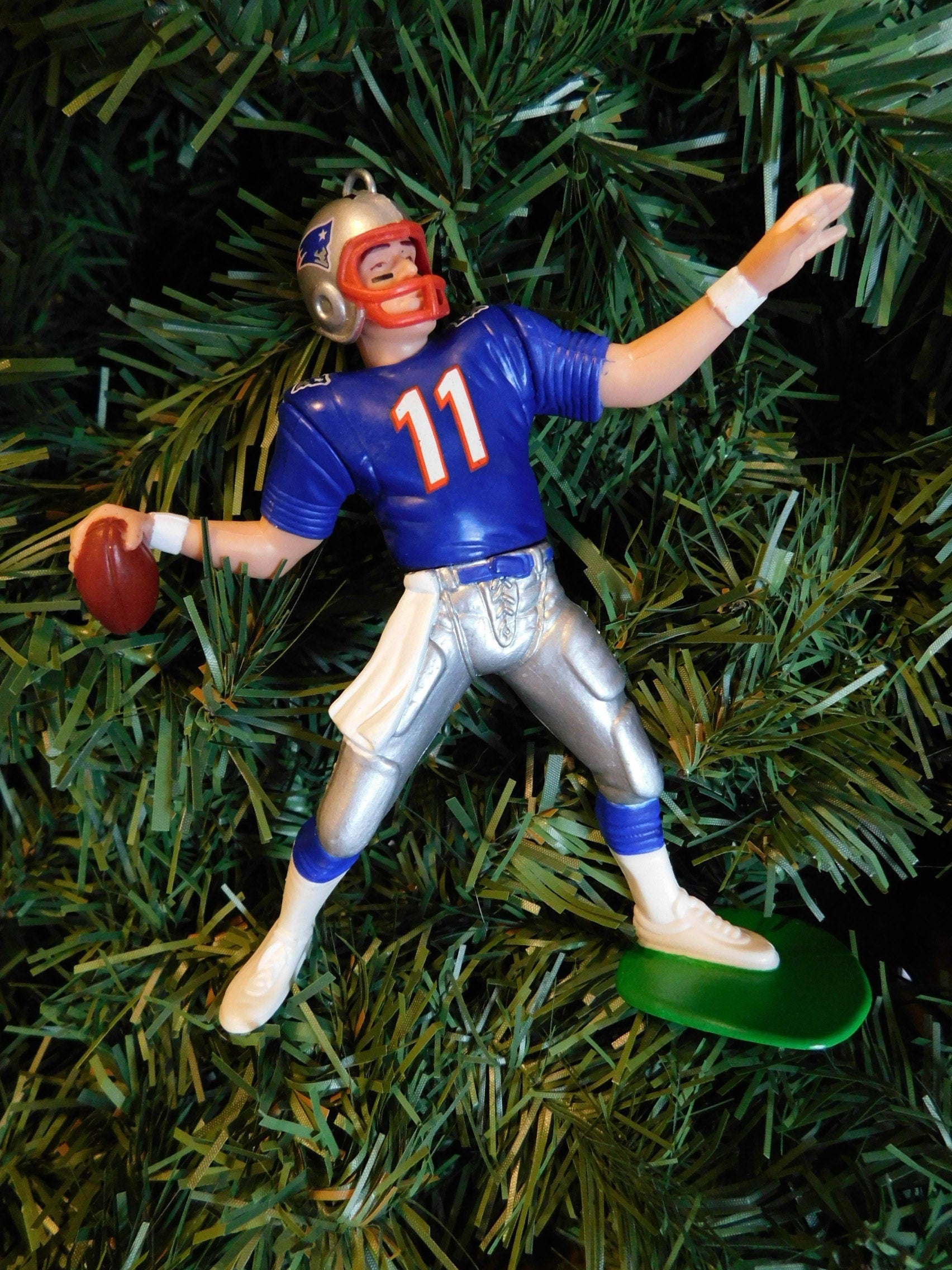 Drew Bledsoe NEW ENGLAND PATRIOTS Christmas tree Ornament xmas nfl football figure unique gift