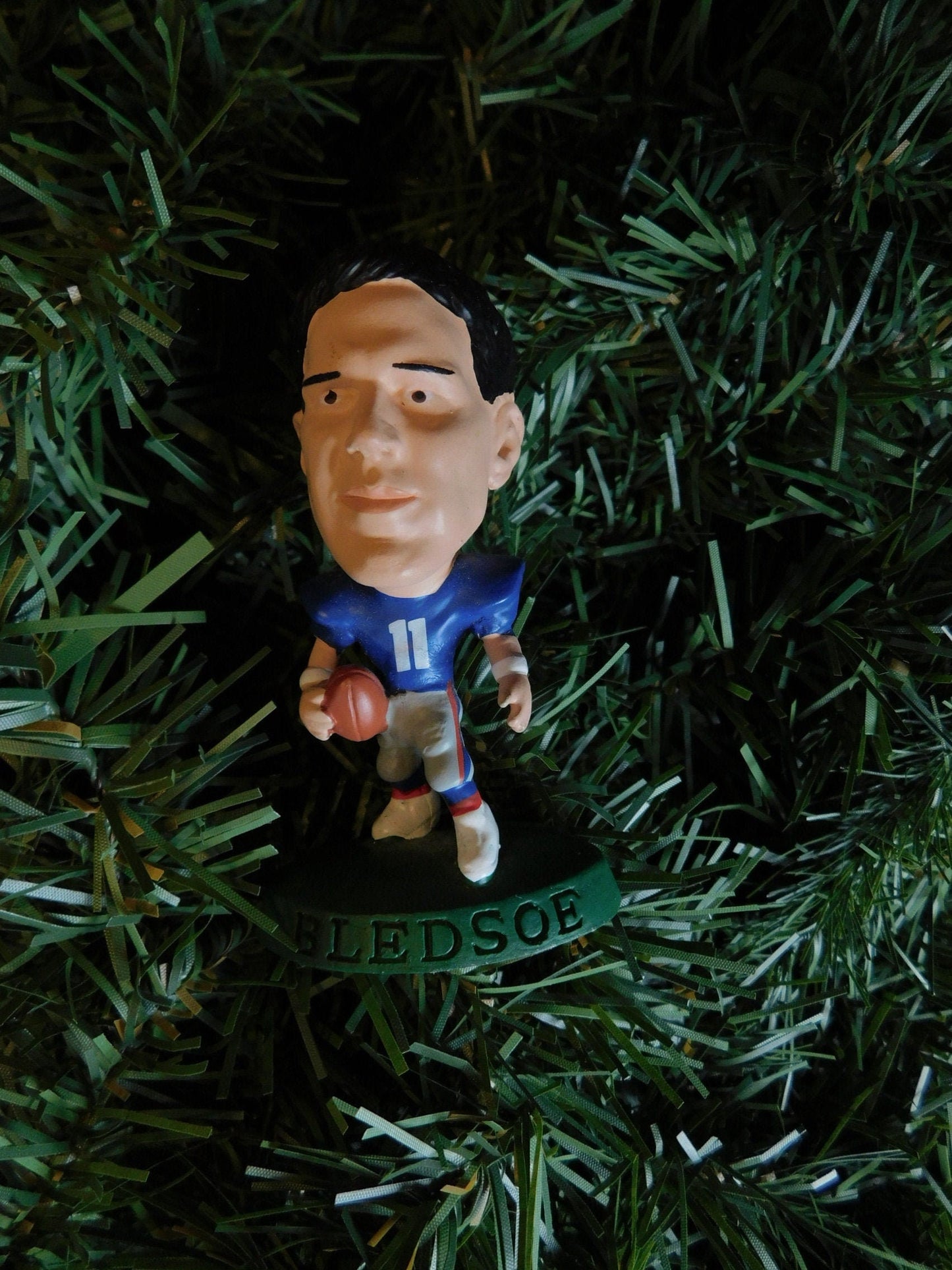 Drew Bledsoe NEW ENGLAND PATRIOTS Christmas tree Ornament xmas nfl football figure unique gift