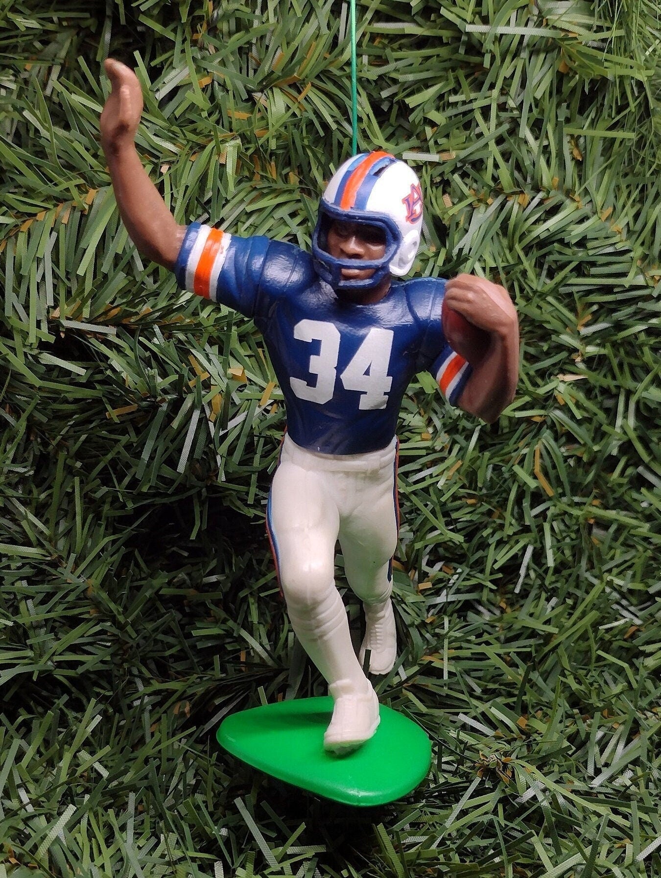 Bo Jackson AUBURN TIGERS Christmas tree ornament xmas ncaa football figure unique gift idea Heisman winner