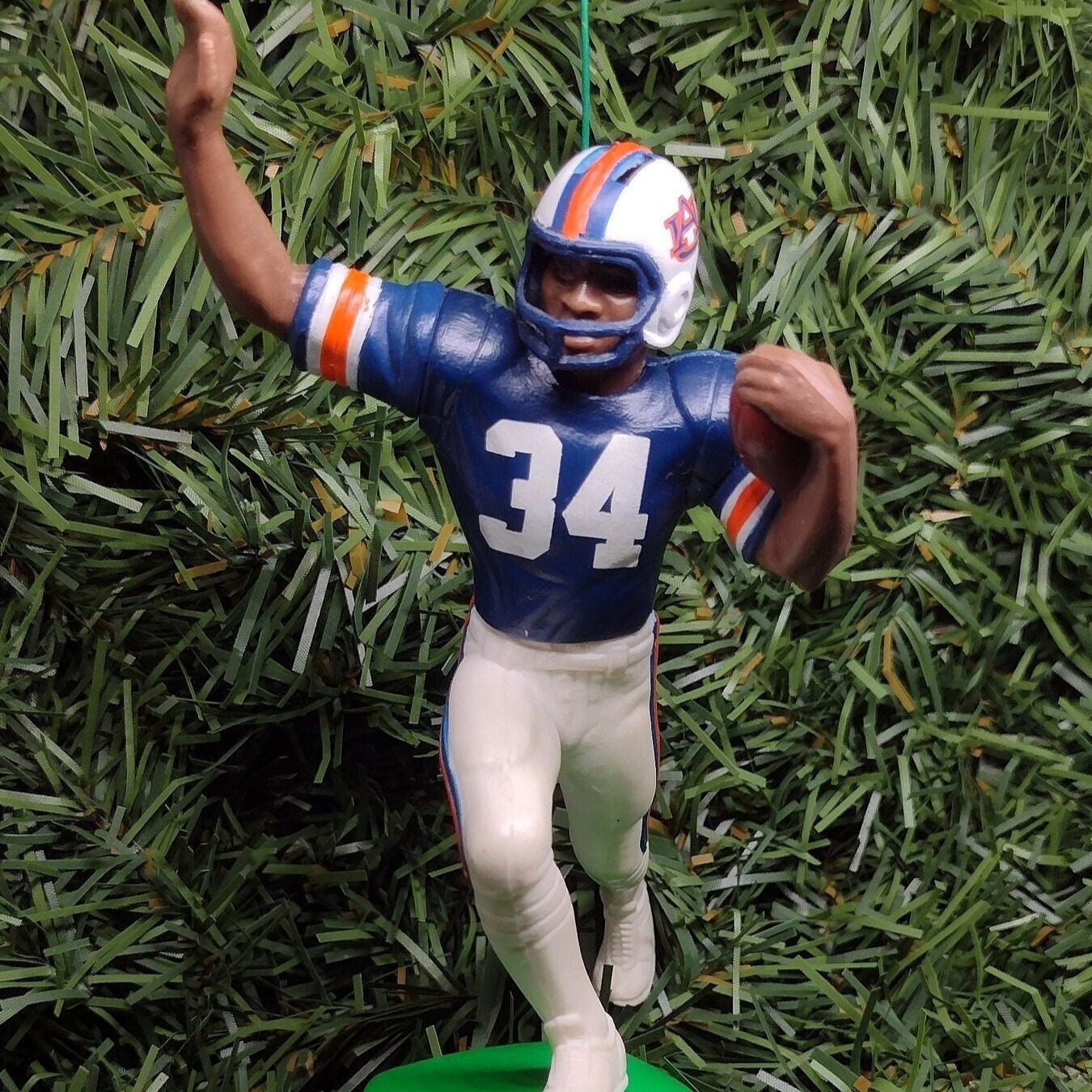 Bo Jackson AUBURN TIGERS Christmas tree ornament xmas ncaa football figure unique gift idea Heisman winner