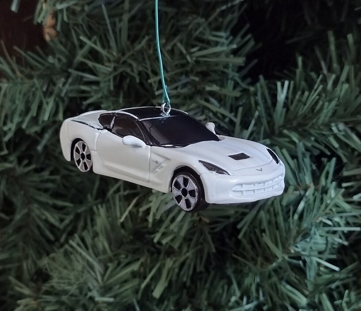 Chevy Corvette 2014 Christmas tree ornament fun automotive gift for car enthusiast /man cave tree Chevrolet Stingray unique xmas idea