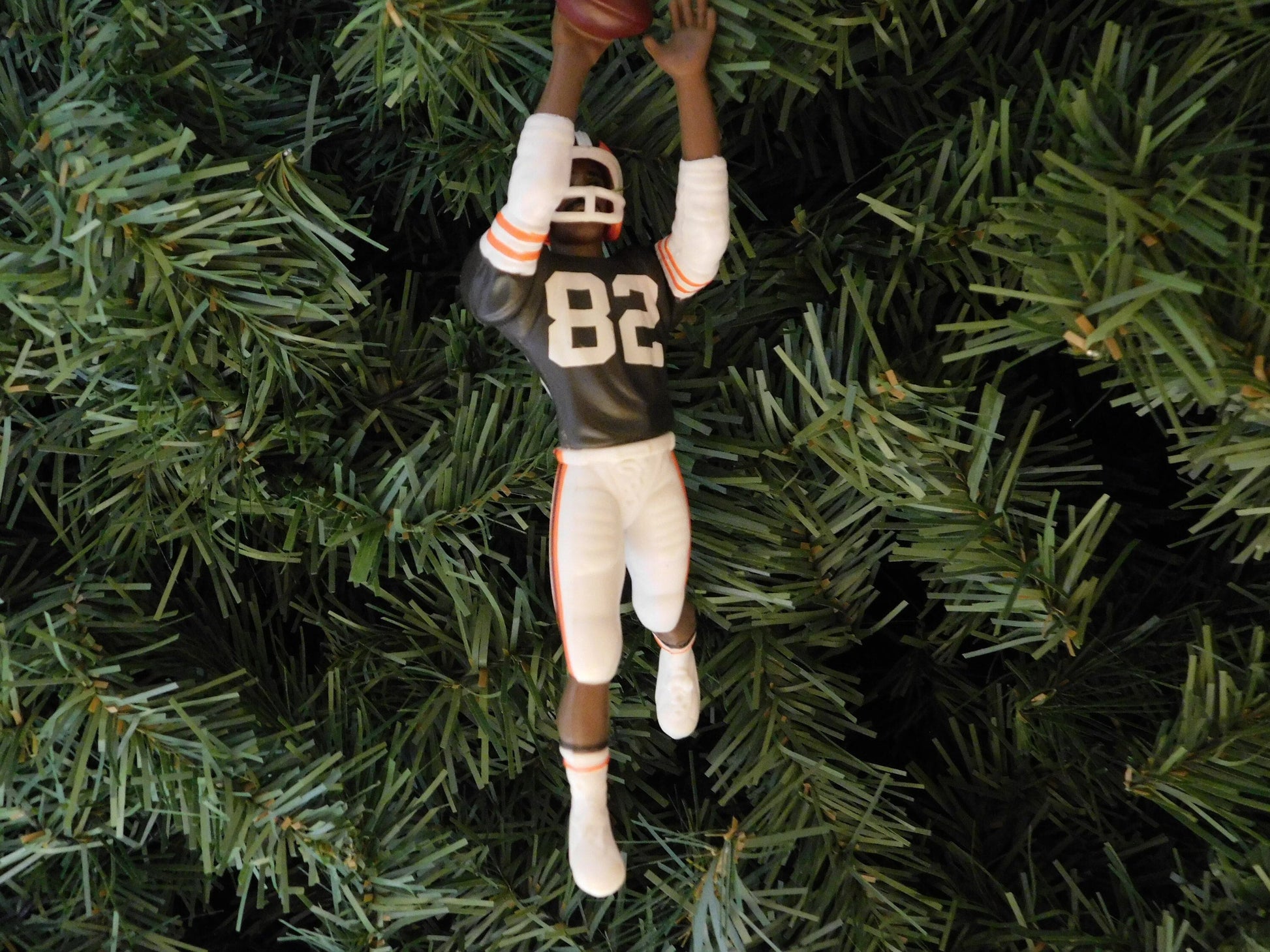 CLEVELAND BROWNS ornaments Christmas tree decoration Ozzie Newsome/Tim Couch nfl football unique Xmas gift idea