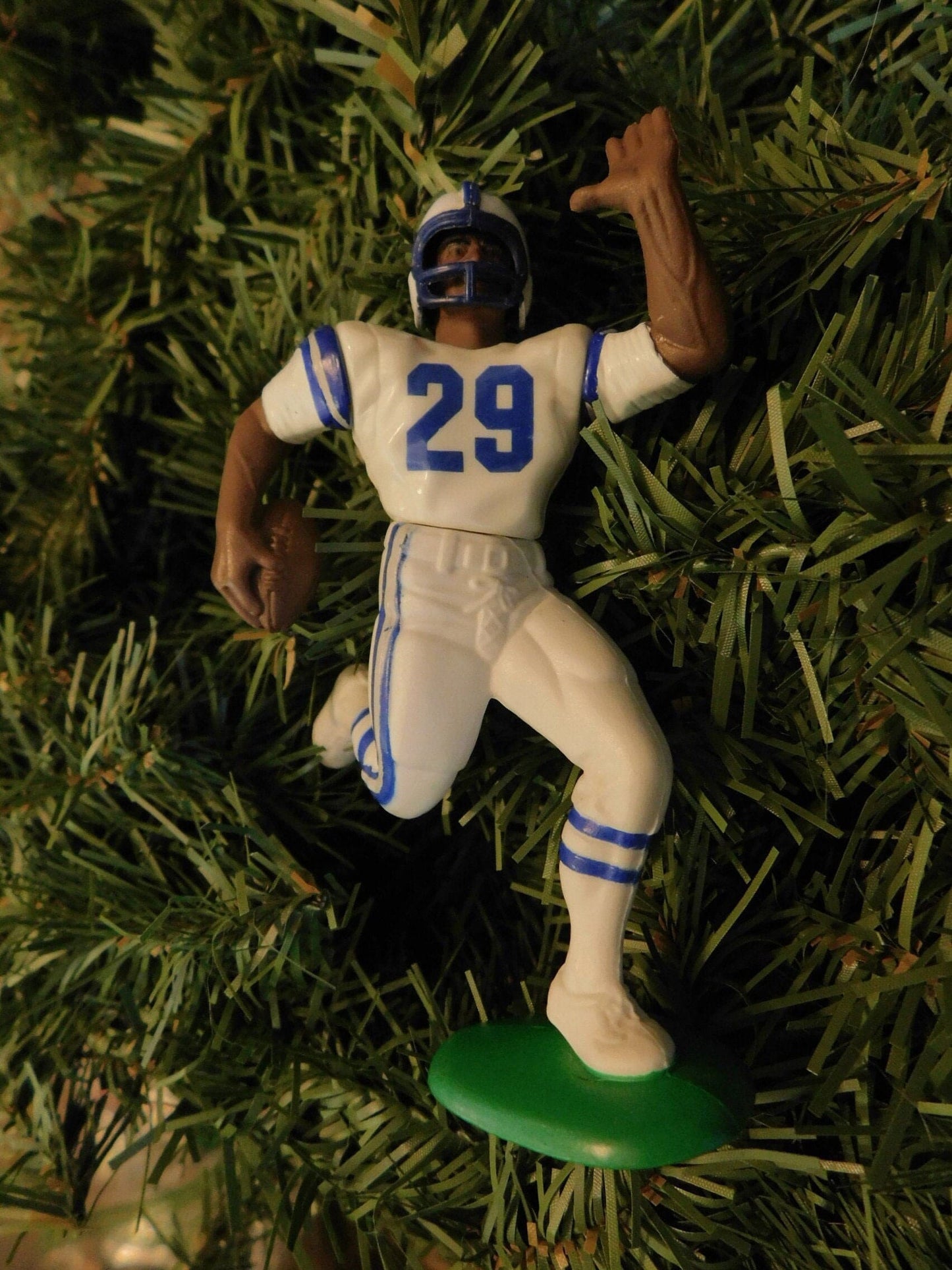 INDIANAPOLIS COLTS ornament Eric Dickerson Christmas tree decoration unique xmas gift idea NFL football figure