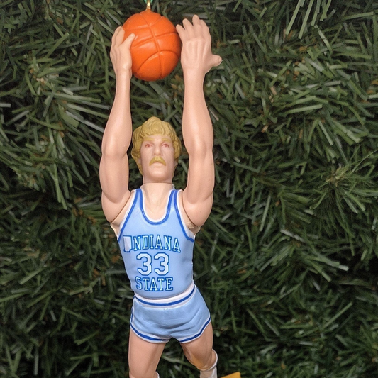 INDIANA STATE SYCAMORES Christmas Ornament Larry Bird NCAA Basketball Figure Unique Gift