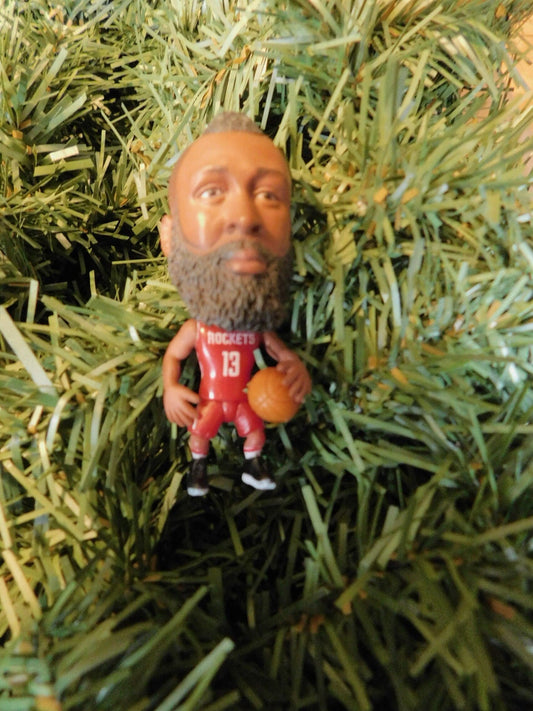 James Harden HOUSTON ROCKETS ornament Christmas tree decoration xmas nba basketball figure unique gift