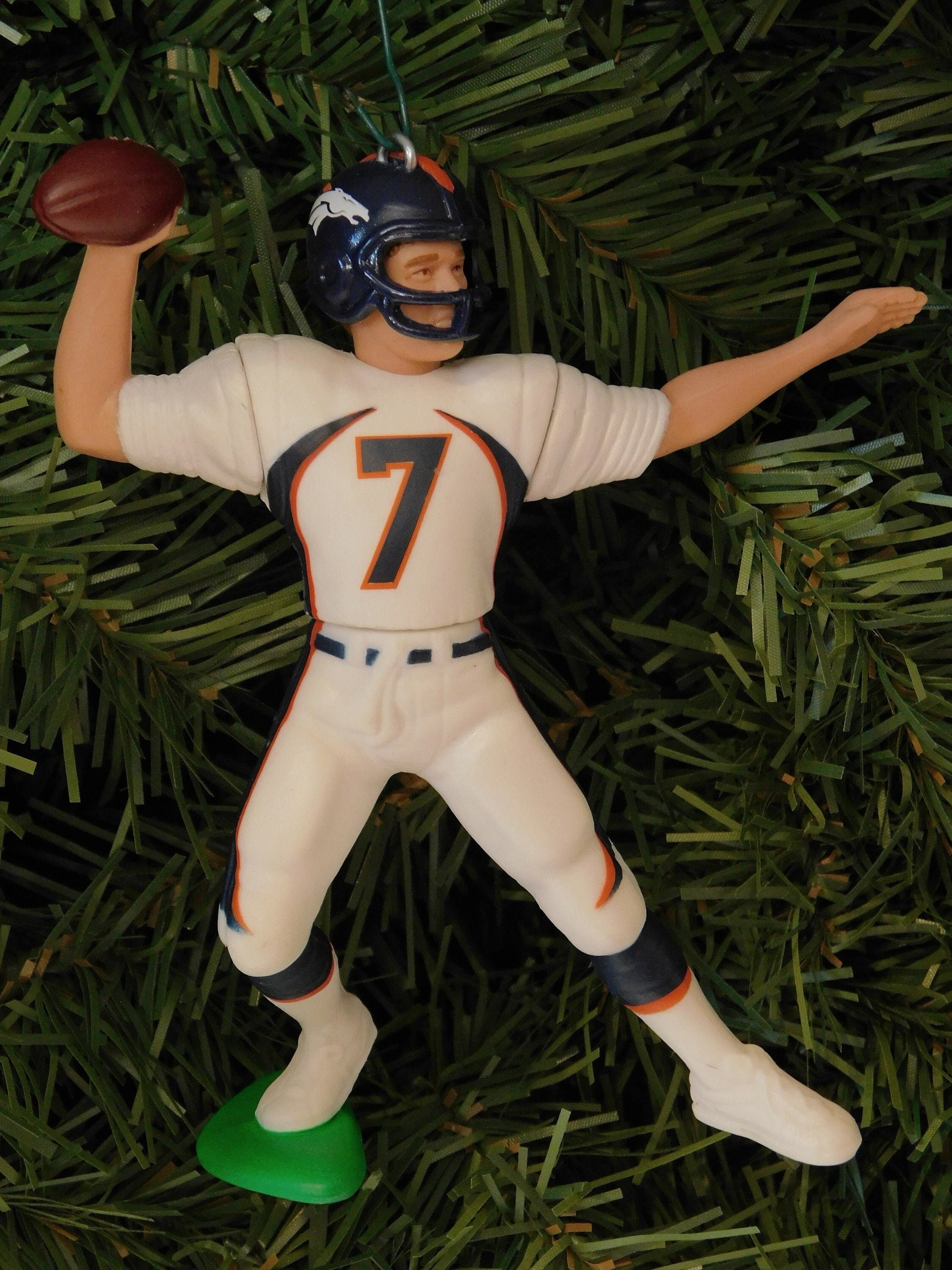 John Elway DENVER BRONCOS Christmas tree ornament xmas NFL football figure unique gift idea