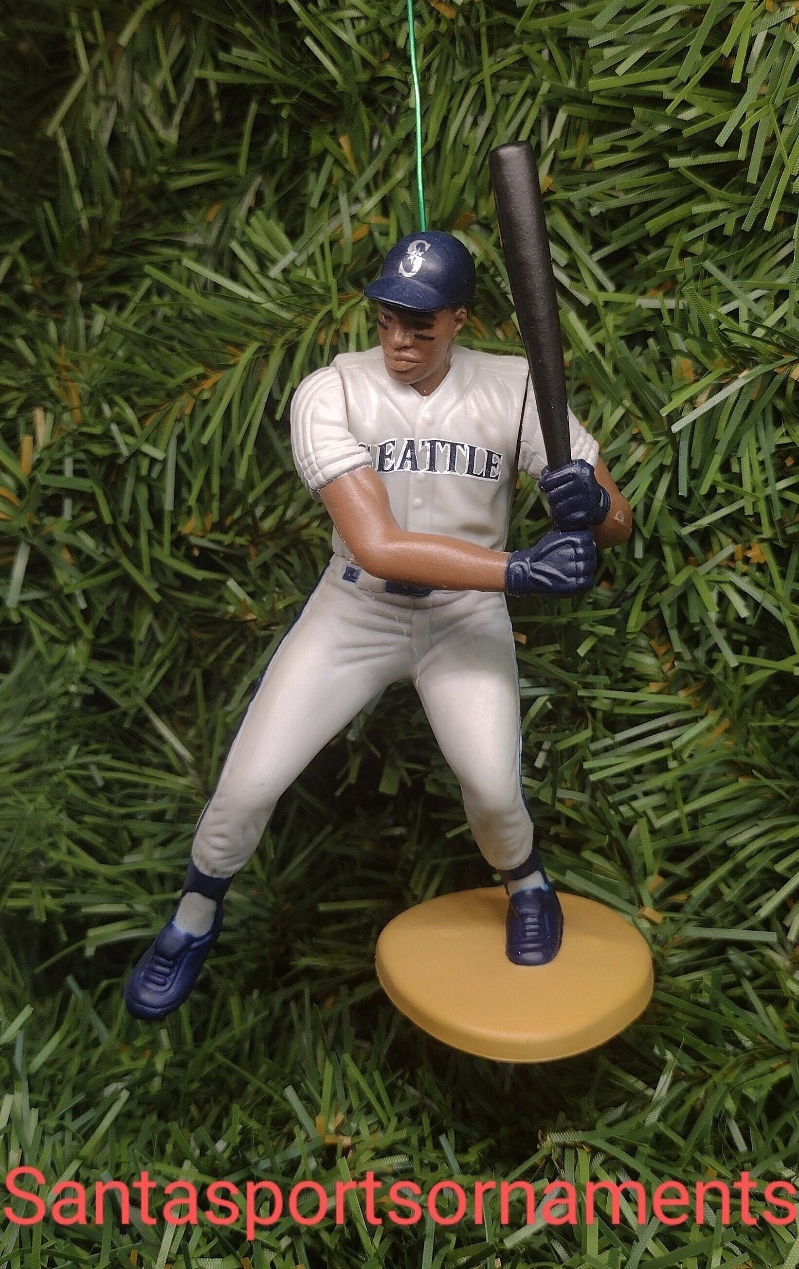 Ken Griffey Jr SEATTLE MARINERS ornament Christmas tree decoration unique Xmas gift idea MLB baseball figure