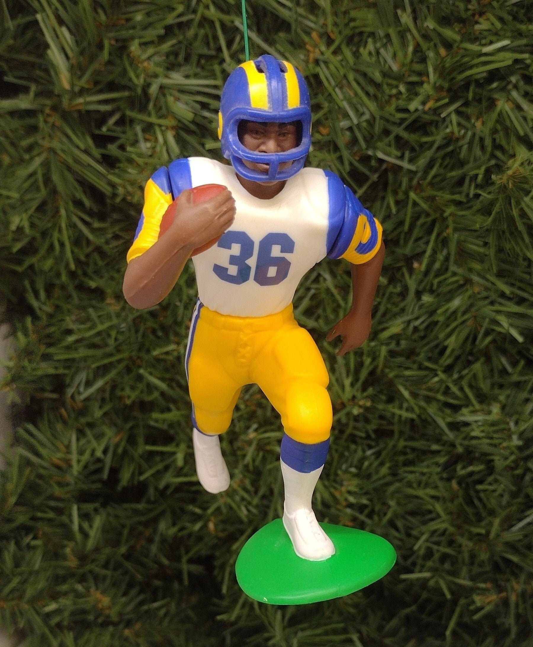 LOS ANGELES RAMS Ornament Christmas Tree Decoration Jerome Bettis nfl Football Unique Xmas Gift Idea