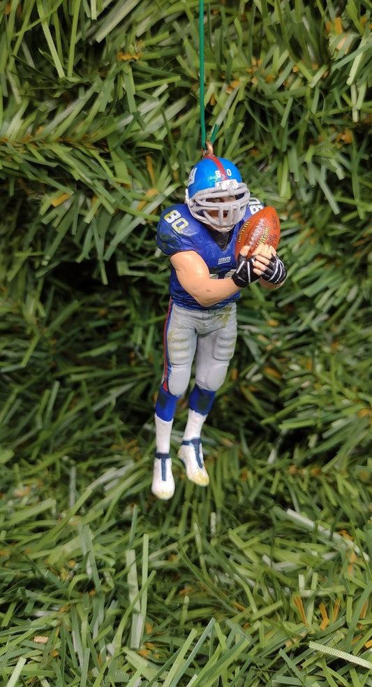 New York Giants Ornament Jeremy Shockey Christmas tree decoration nfl football unique NY Giant Xmas gift idea