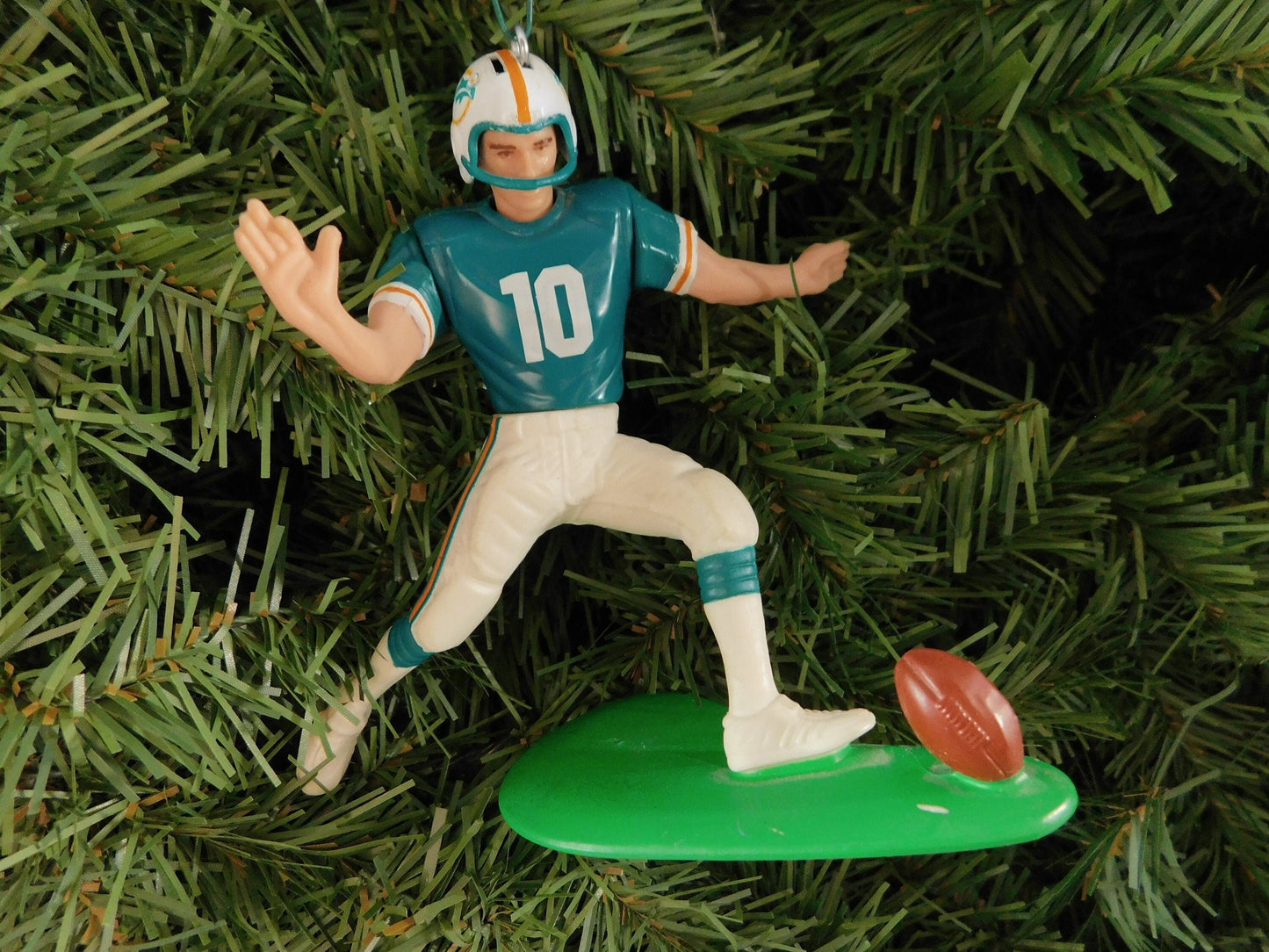 MIAMI DOLPHINS ornament Christmas tree decoration Pete StoyanovichNFL football xmas figure unique gift idea