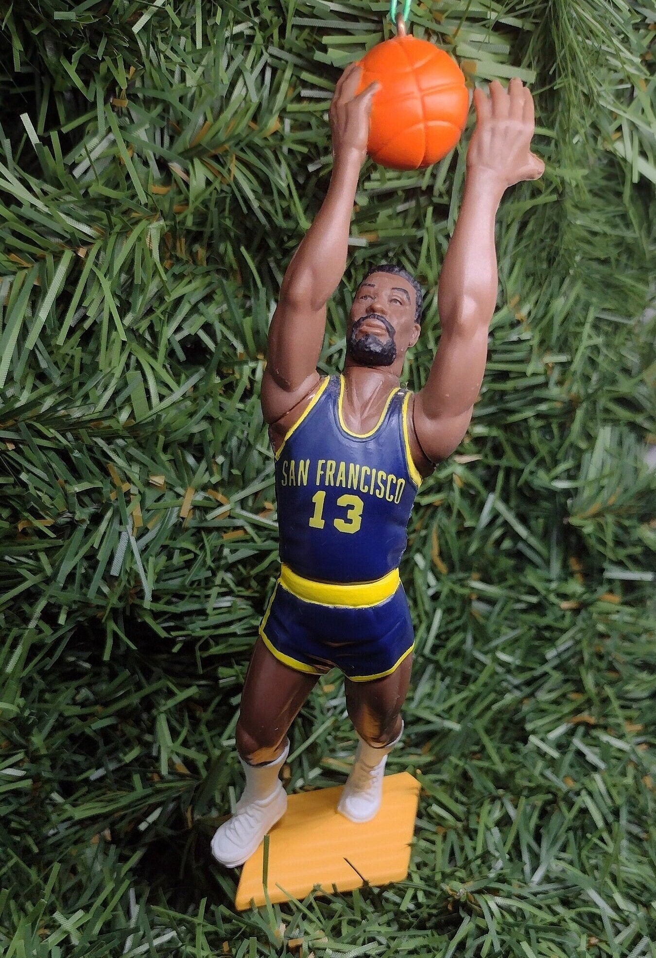 Wilt Chamberlain San Francisco(Golden State) WARRIORS ornament Christmas tree decoration NBA basketball unique Xmas gift idea