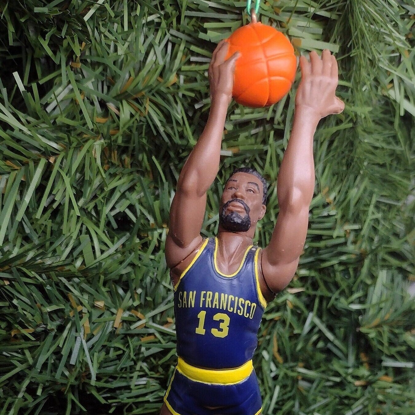 Wilt Chamberlain San Francisco(Golden State) WARRIORS NBA ornament Christmas Gift Basketball Figure