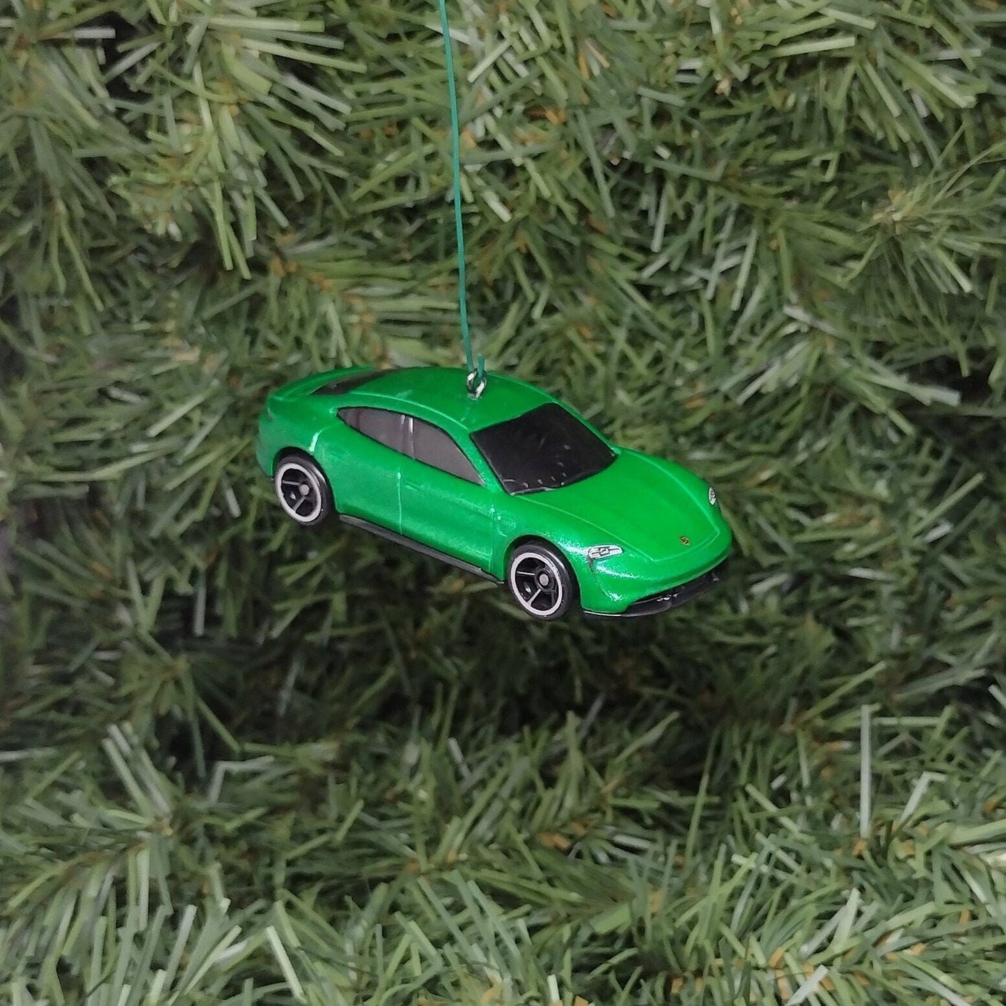 Porsche Taycan Ornament Turbo S Christmas tree decoration fun automotive Xmas gift idea 2020-2024