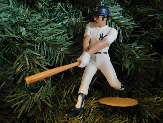 NEW YORK YANKEES ornament Christmas tree decoration Reggie Jackson unique Xmas gift idea mlb baseball figure World Series champ