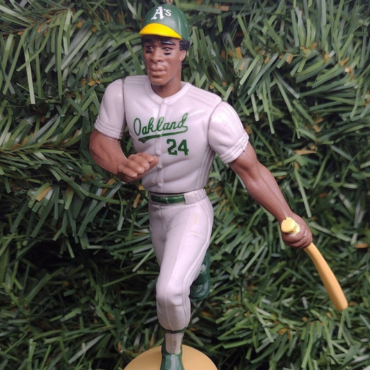 Rickey Henderson Oakland Athletics A's MLB Ornament Christmas Gift Baseball Figure