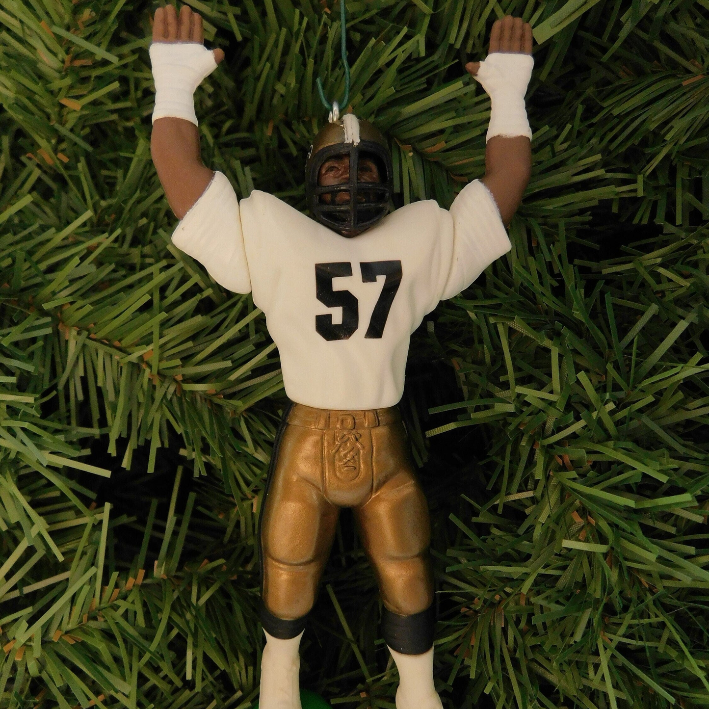 NEW ORLEANS SAINTS NFL Ornament Christmas Gift Rickey Jackson Football Figure