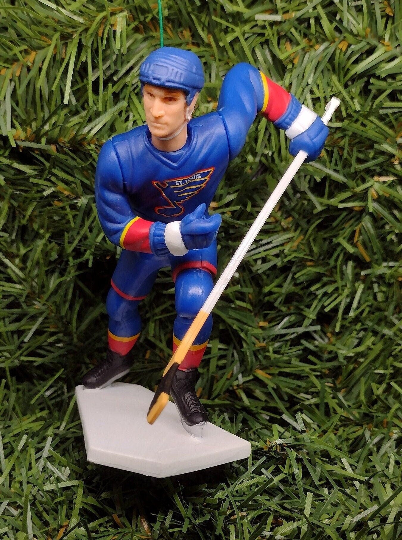 SAINT LOUIS BLUES Christmas Ornaments Brett Hull/Al MacInnis/Grant Fuhr/Brendan Shanahan/Chris Pronger Nhl Unique Gift Idea