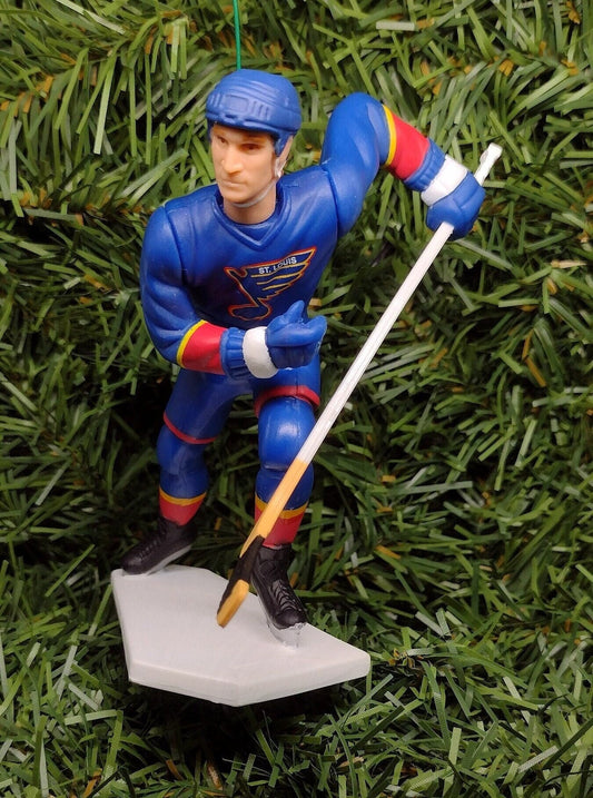 SAINT LOUIS BLUES Christmas Ornaments Brett Hull/Al MacInnis/Grant Fuhr/Brendan Shanahan/Chris Pronger Nhl Unique Gift Idea