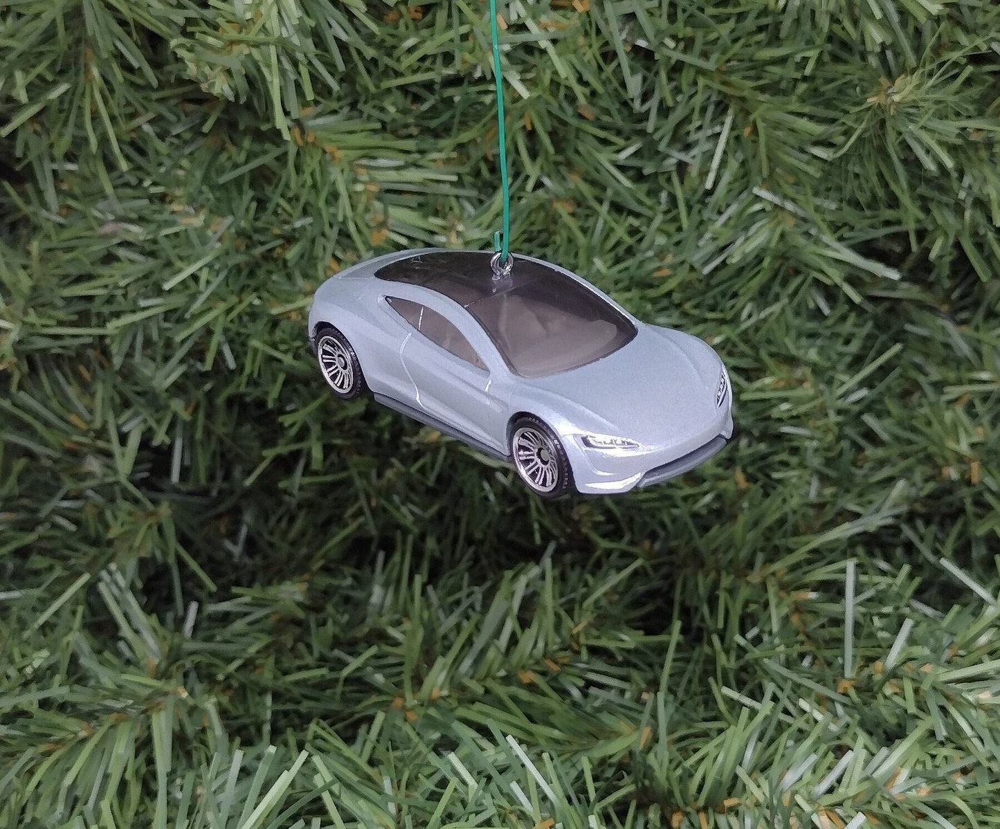 Tesla Roadster Ornament Christmas Gift Unique Car Xmas Tree Decoration Elon Musk EV