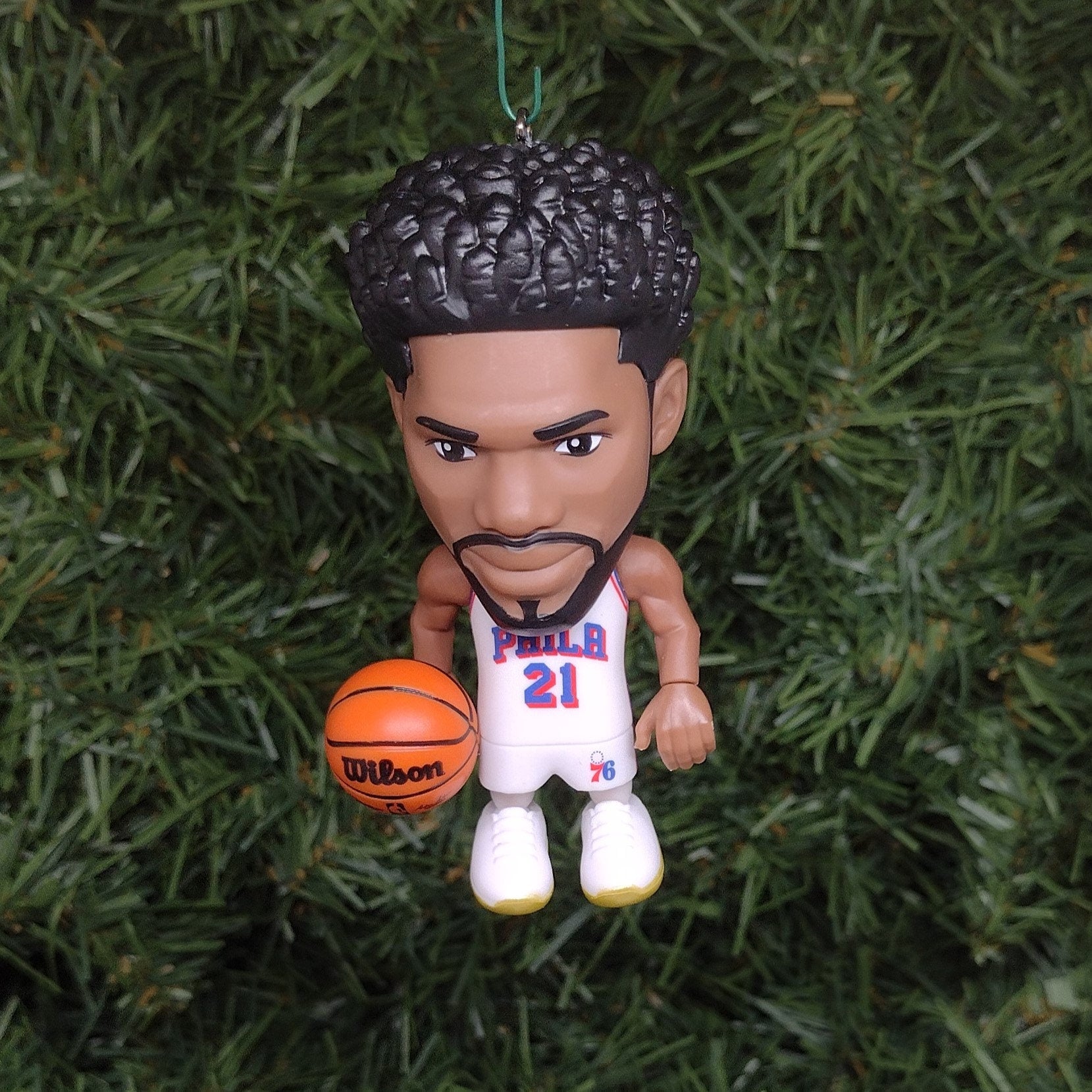 Joel Embiid PHILADELPHIA 76ERS Ornament Christmas Tree Decoration NBA basketball 3 inch Seventy Sixers