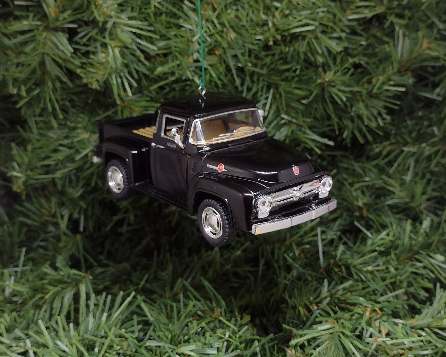 Ford F-100 Truck Ornament 1956 Christmas Tree Decoration Fun Automotive Xmas Gift Idea 5 inches long 1953 1954 1955 F100 pickup truck