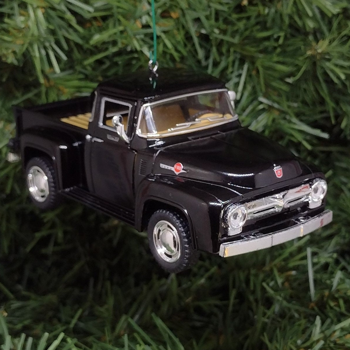 Ford F-100 Truck Ornament 1956 Christmas Tree Decoration Fun Automotive Xmas Gift Idea 5 inches long 1953 1954 1955 F100 pickup truck