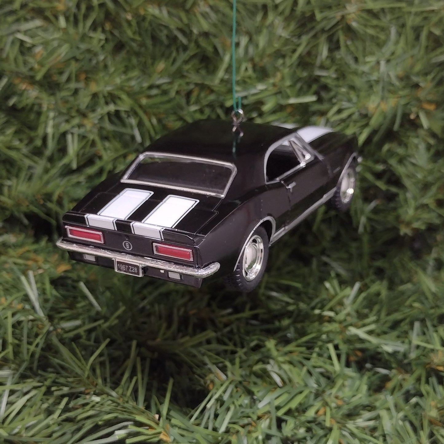 1967 Chevy Camaro Ornament Christmas Tree Decoration Fun Automotive Unique Xmas Gift Idea 5 inches long black Chevrolet 1968 1969