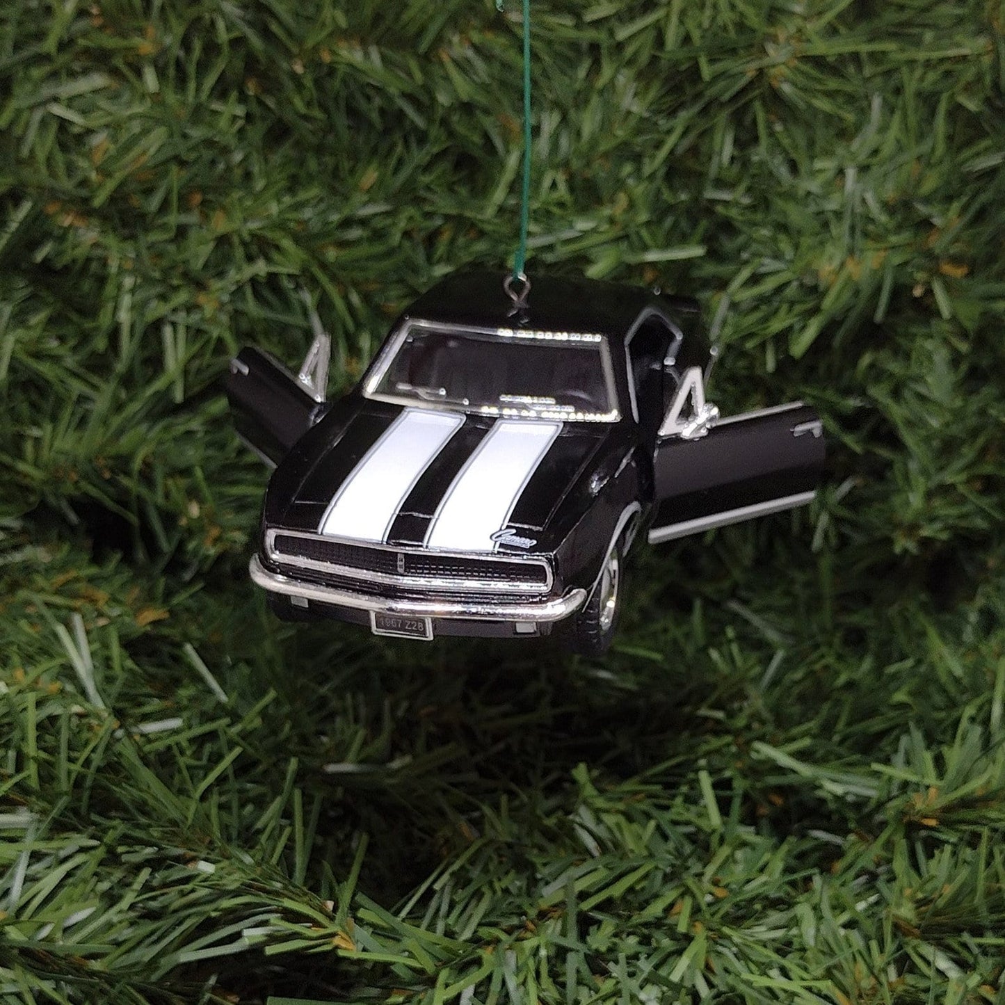 1967 Chevy Camaro Ornament Christmas Tree Decoration Fun Automotive Unique Xmas Gift Idea 5 inches long black Chevrolet 1968 1969