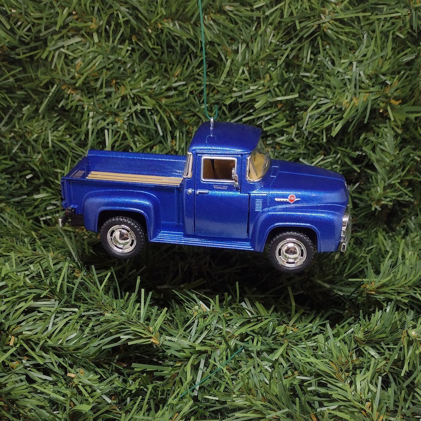 FORD F-100 Truck Ornament 1956 Christmas Tree Decoration Unique Xmas Gift Idea 5 inches long 1953 1954 1955 F100 pickup truck blue