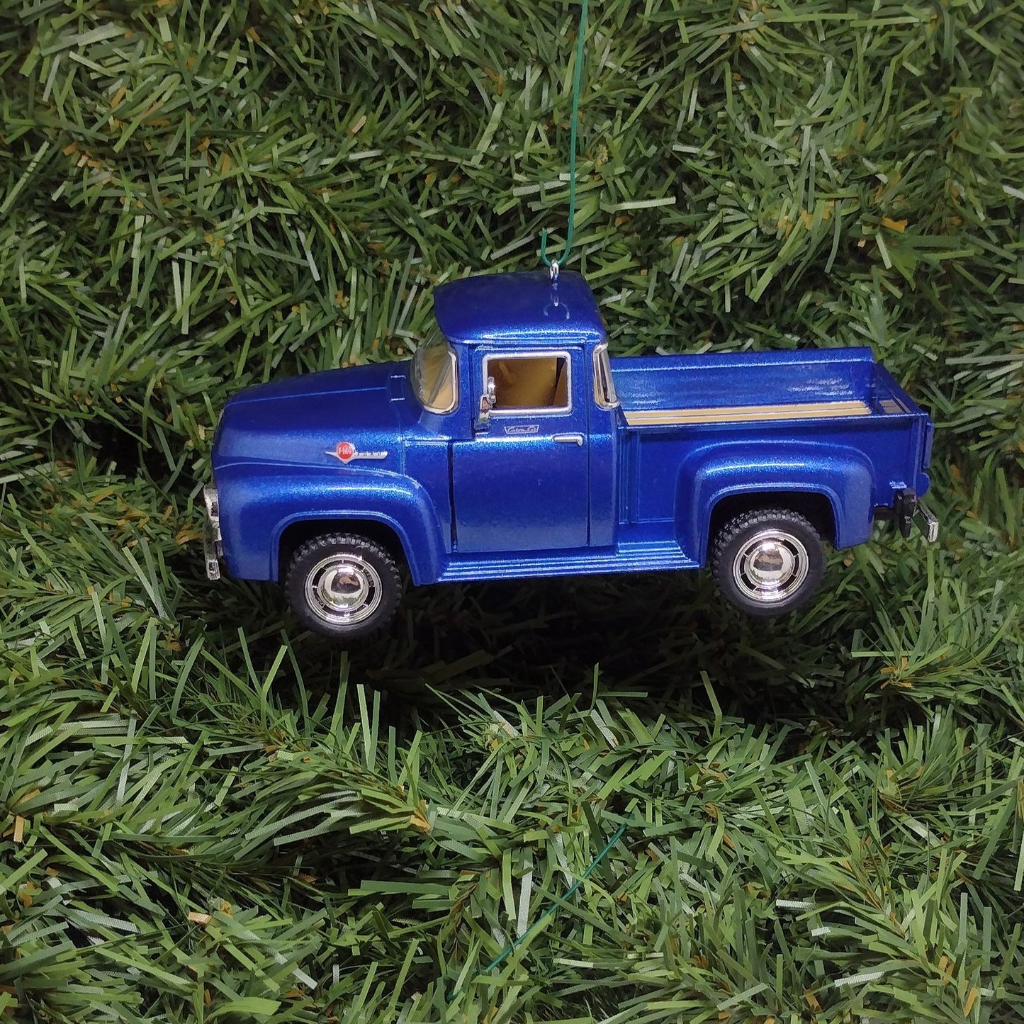 FORD F-100 Truck Ornament 1956 Christmas Tree Decoration Unique Xmas Gift Idea 5 inches long 1953 1954 1955 F100 pickup truck blue