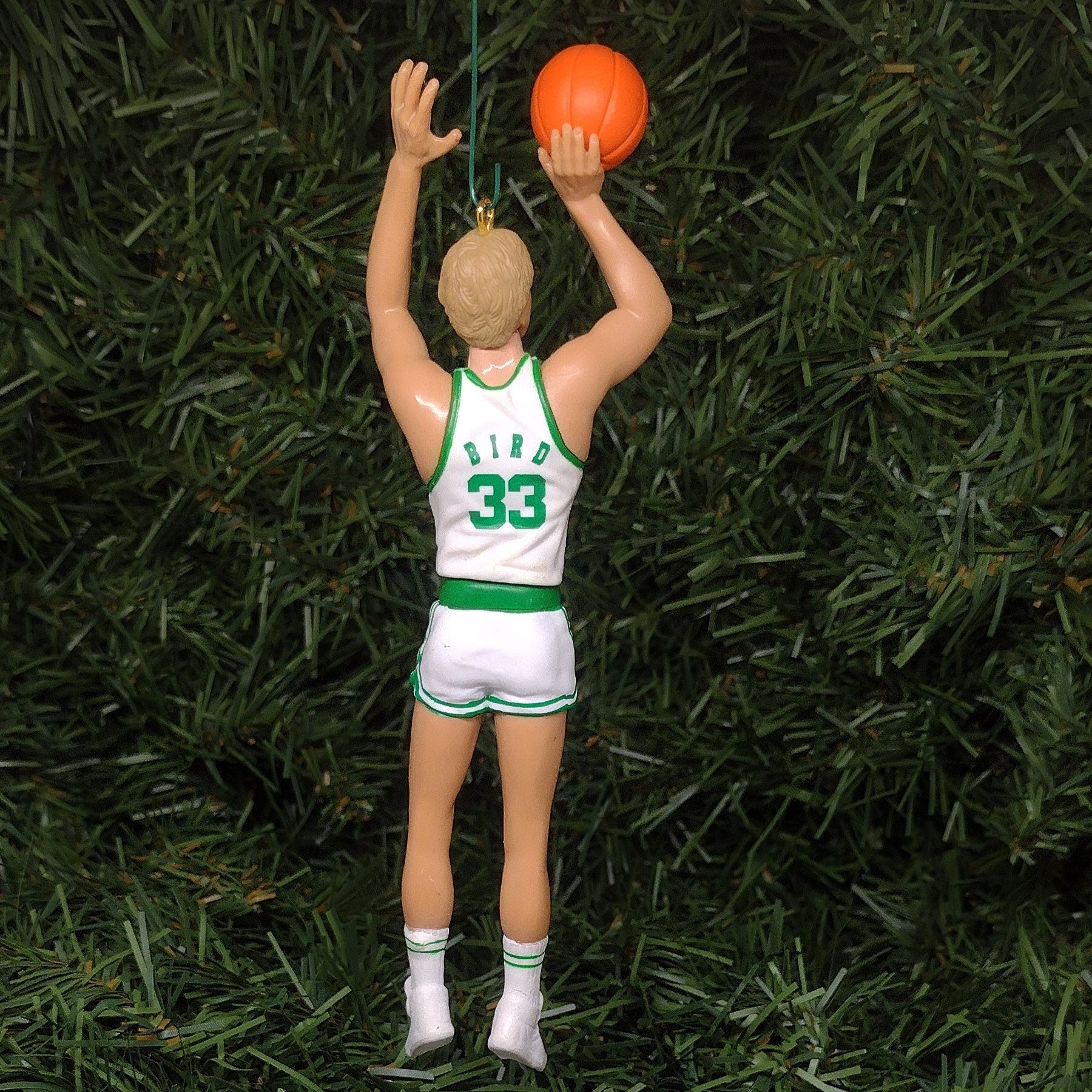 Larry Bird BOSTON CELTICS Ornament Christmas tree decoration NBA basketball figure unique Xmas gift idea