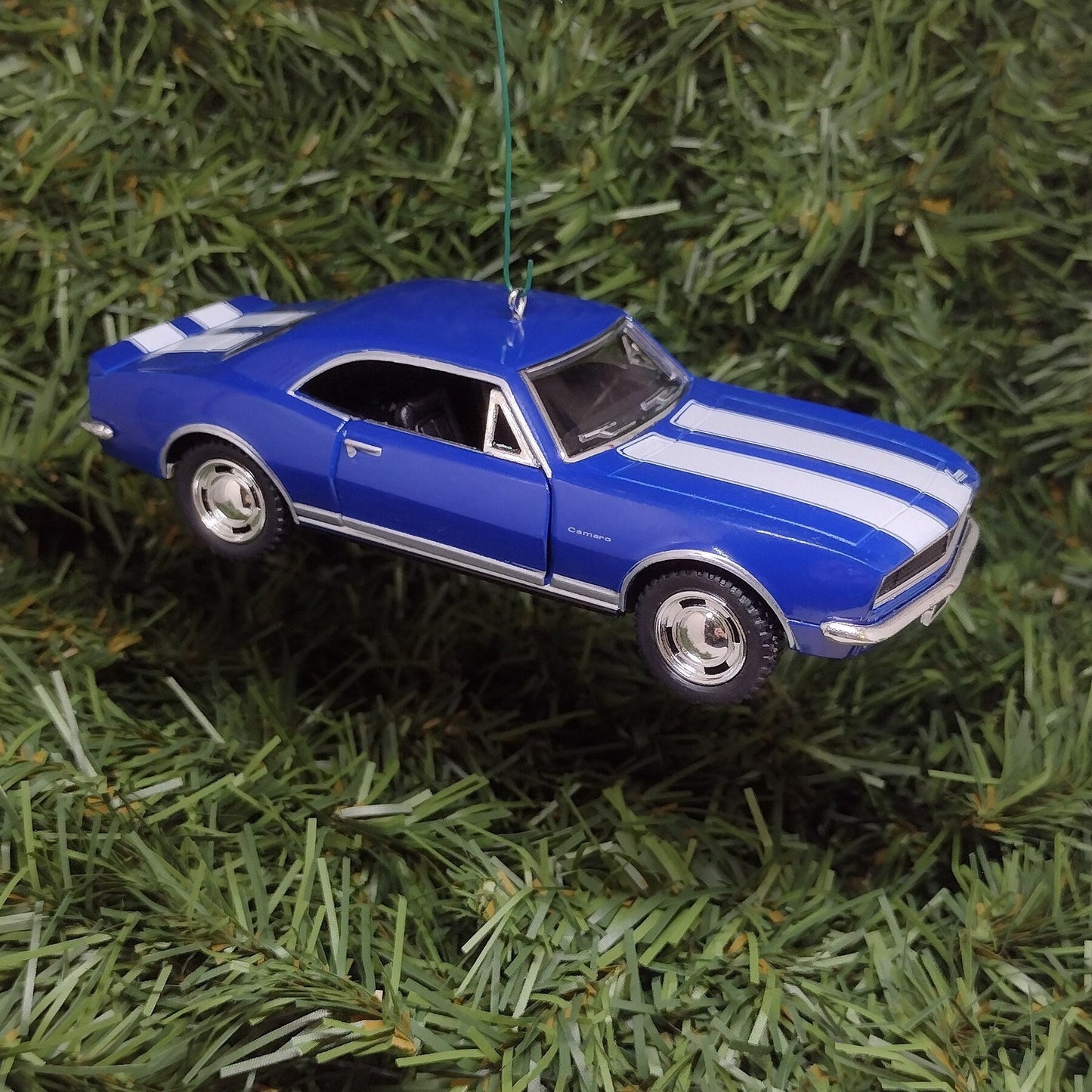 1967 Chevy Camaro Ornament Christmas Tree Decoration Fun Automotive Unique Xmas Gift Idea 5 inches long Blue Chevrolet 1968 1969