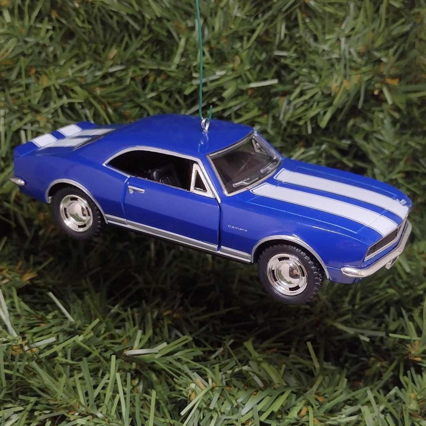 1967 Chevy Camaro Ornament Christmas Tree Decoration Fun Automotive Unique Xmas Gift Idea 5 inches long Blue Chevrolet 1968 1969