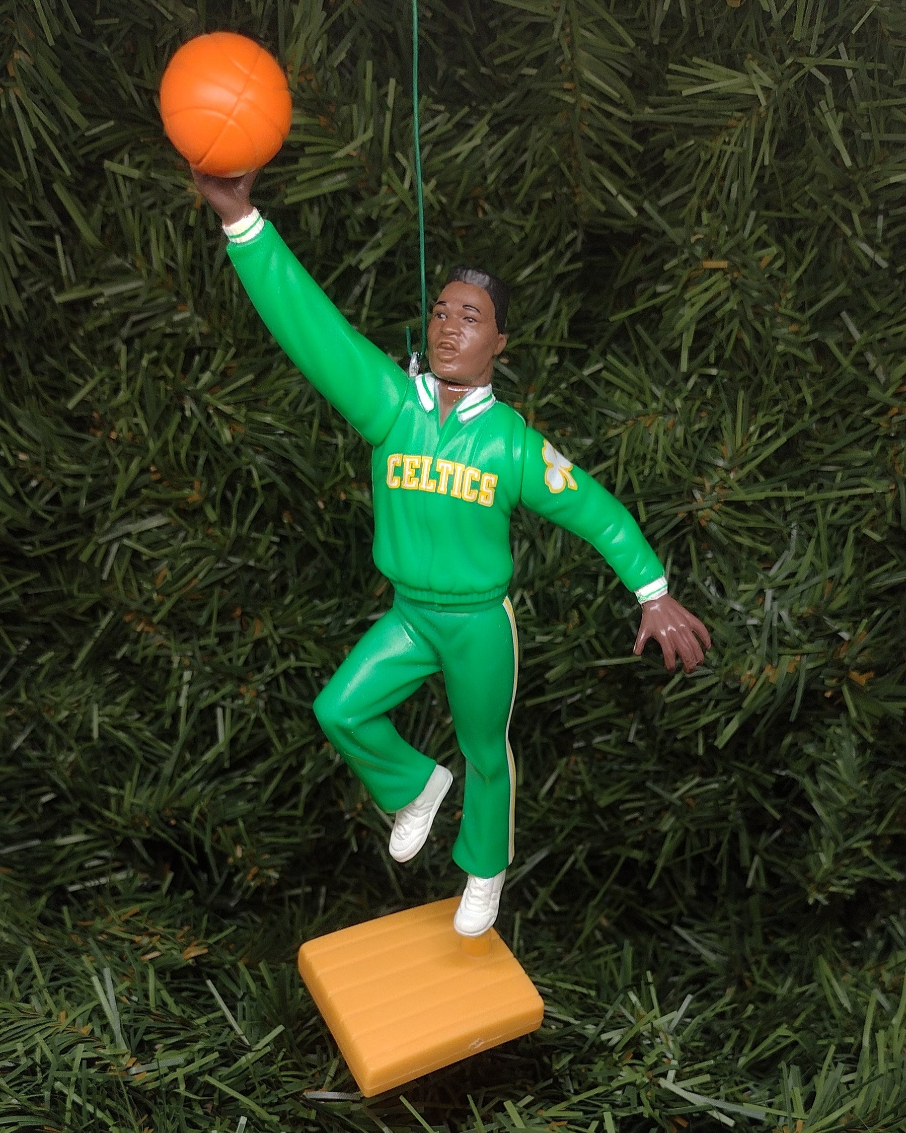 BOSTON CELTICS Christmas ornament John Havlicek/Kevin McHale/Dee Brown xmas tree nba basketball figure unique gift idea Celtic ornaments