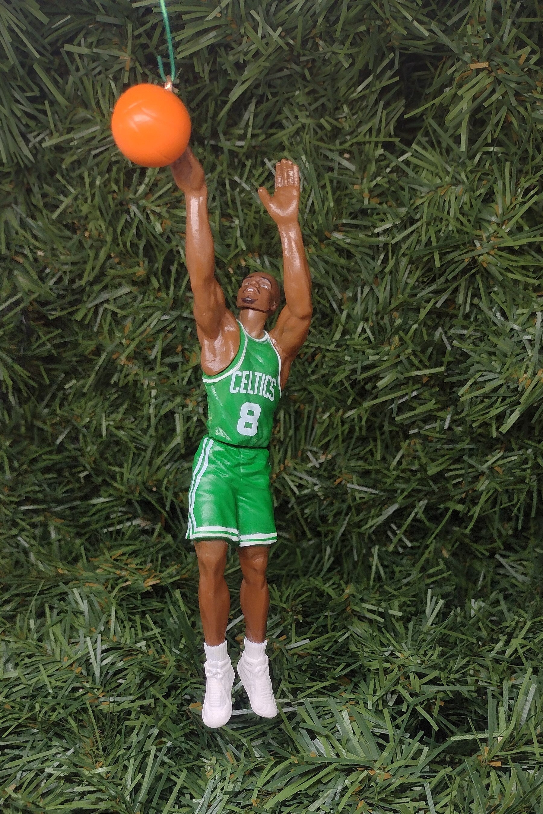 BOSTON CELTICS Christmas ornament John Havlicek/Kevin McHale/Dee Brown xmas tree nba basketball figure unique gift idea Celtic ornaments