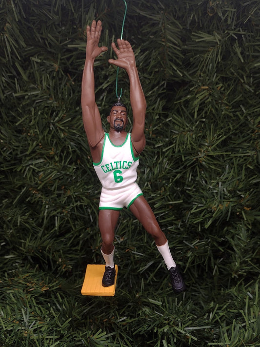 Bill Russell BOSTON CELTICS Ornament Christmas Tree Decoration NBA Basketball figure unique Xmas gift idea