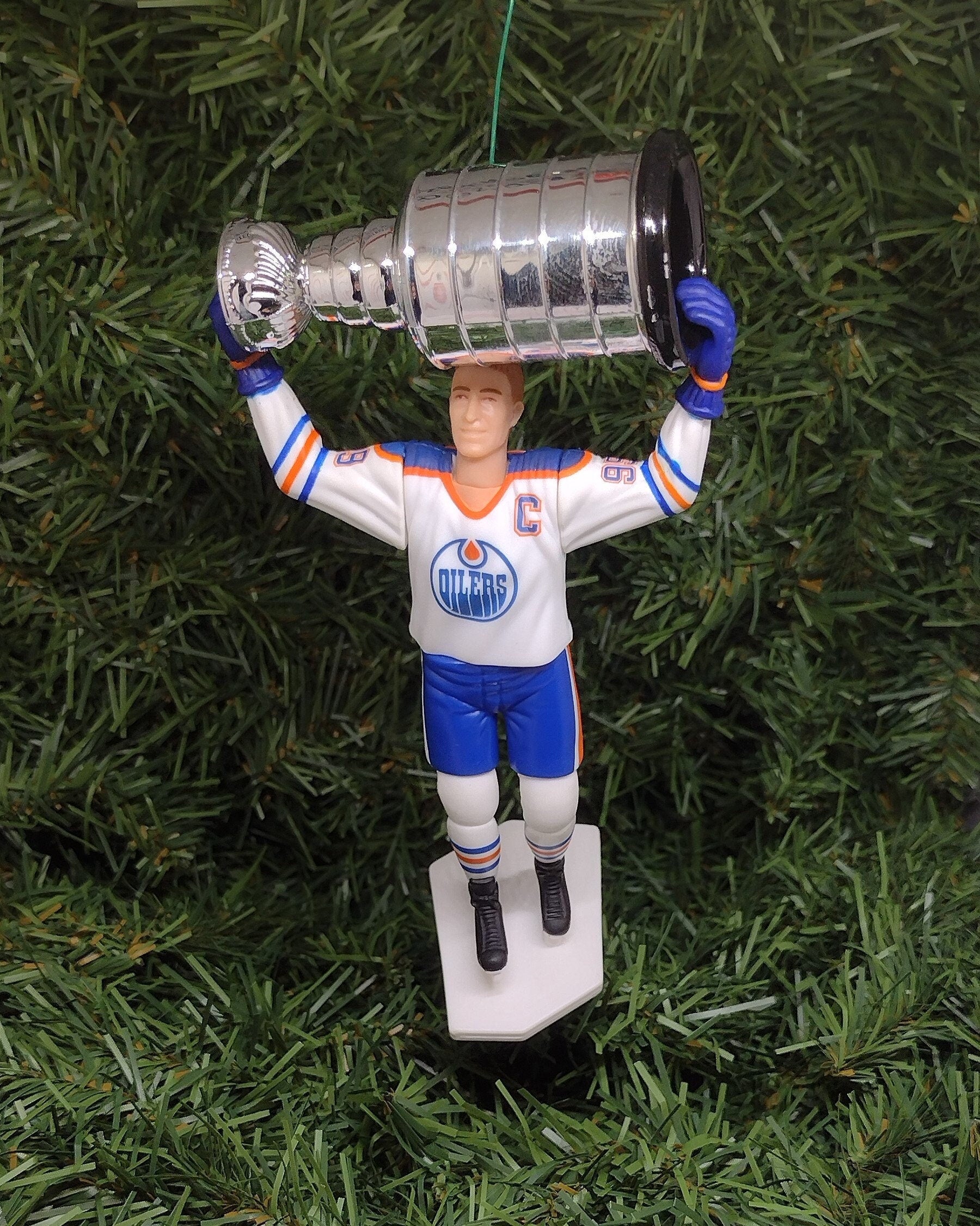 EDMONTON OILERS Ornament Wayne Gretzky NHL Stanley Cup Christmas Tree Decoration hockey unique gift idea