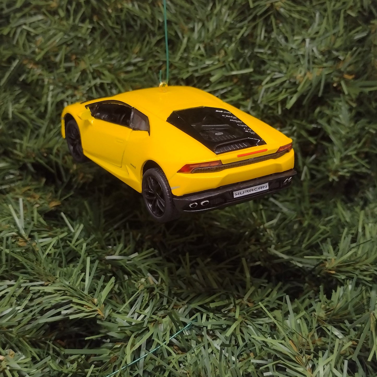 Lamborghini Ornament Huracan LP610-4 Christmas tree decoration unique gift idea for car enthusiast Lambo Yellow