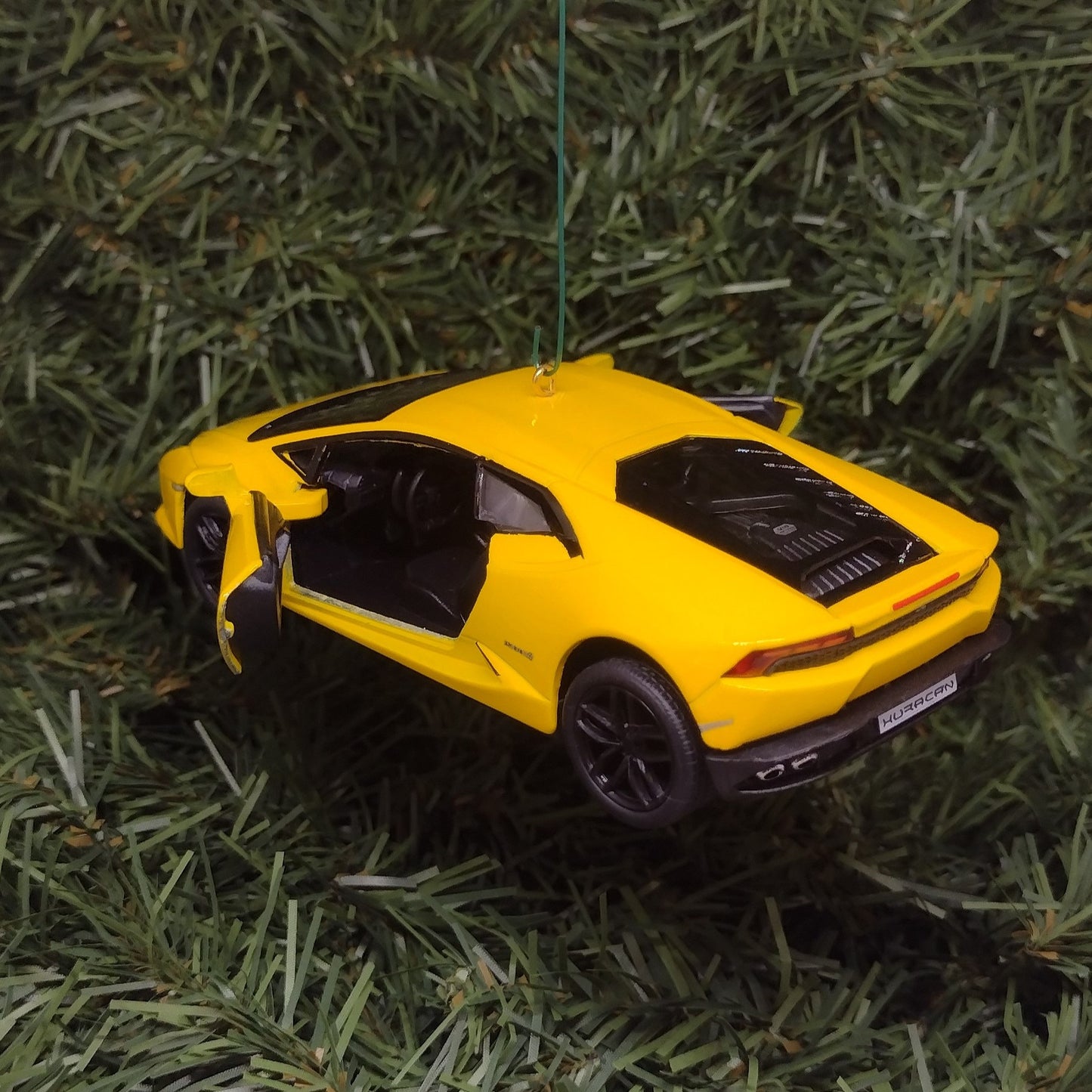 Lamborghini Ornament Huracan LP610-4 Christmas tree decoration unique gift idea for car enthusiast Lambo Yellow