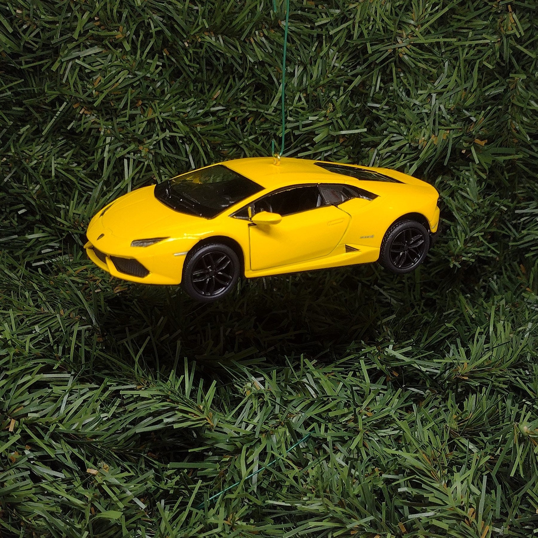 Lamborghini Ornament Huracan LP610-4 Christmas tree decoration unique gift idea for car enthusiast Lambo Yellow