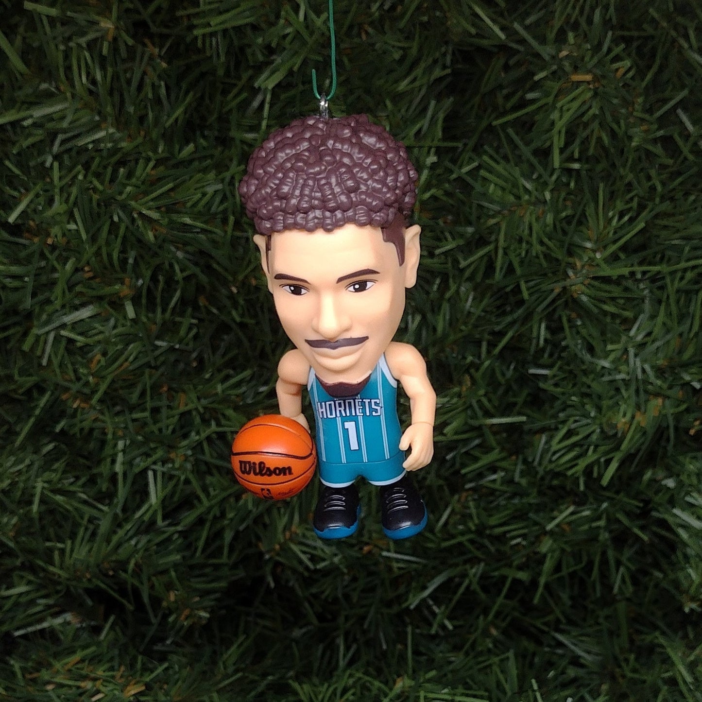 CHARLOTTE HORNETS Ornament LaMelo Ball Christmas Tree Decoration NBA basketball figure 3 inch