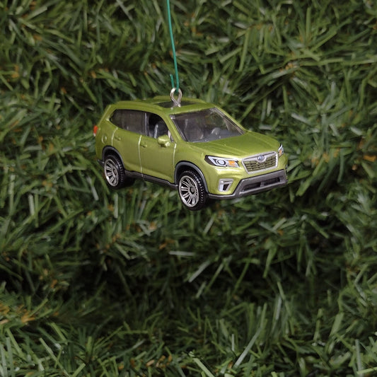 Subaru Forester Ornament Christmas Gift idea 2019 2020 2021 Unique Car Xmas Tree Decoration green