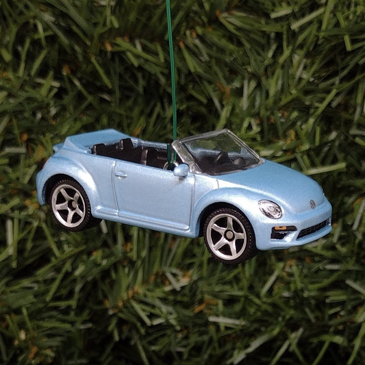 VW Beetle Convertible Ornament Christmas Gift Idea Volkswagen Licensed Blue Red Pink Yellow Orange White