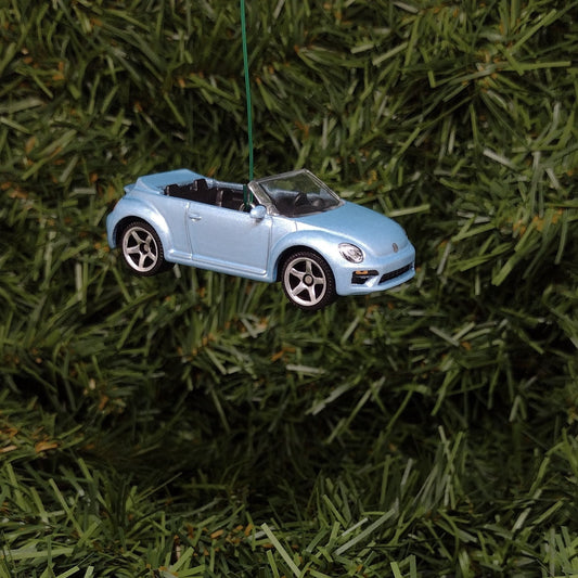 VW Beetle convertible Christmas ornament fun automotive gift idea for car enthusiast /man cave tree Volkswagen unique xmas idea olp