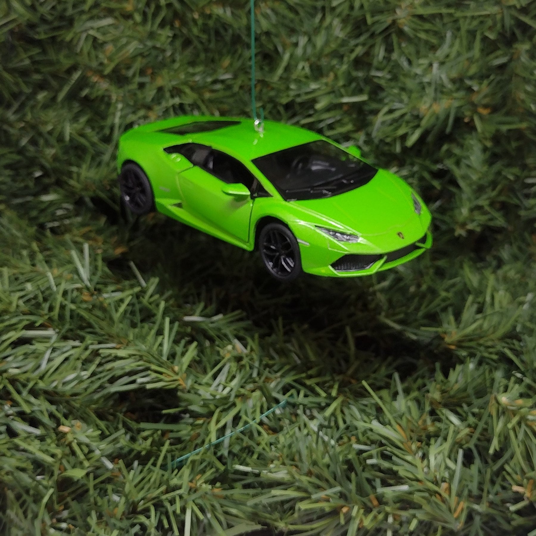 Lamborghini Ornament Huracan LP610-4 Christmas tree decoration unique gift idea for car enthusiast Lambo green