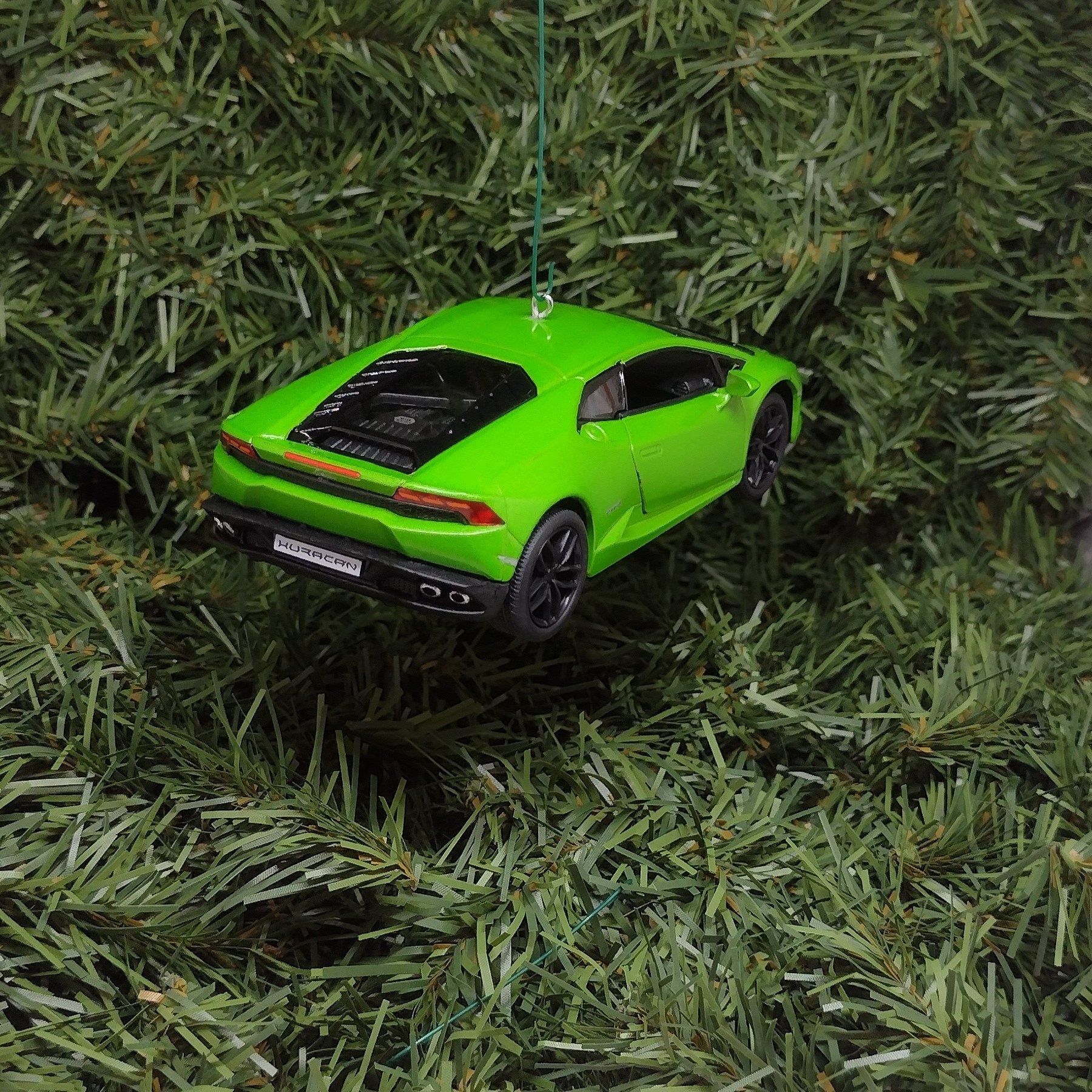 Lamborghini Ornament Huracan LP610-4 Christmas tree decoration unique gift idea for car enthusiast Lambo green