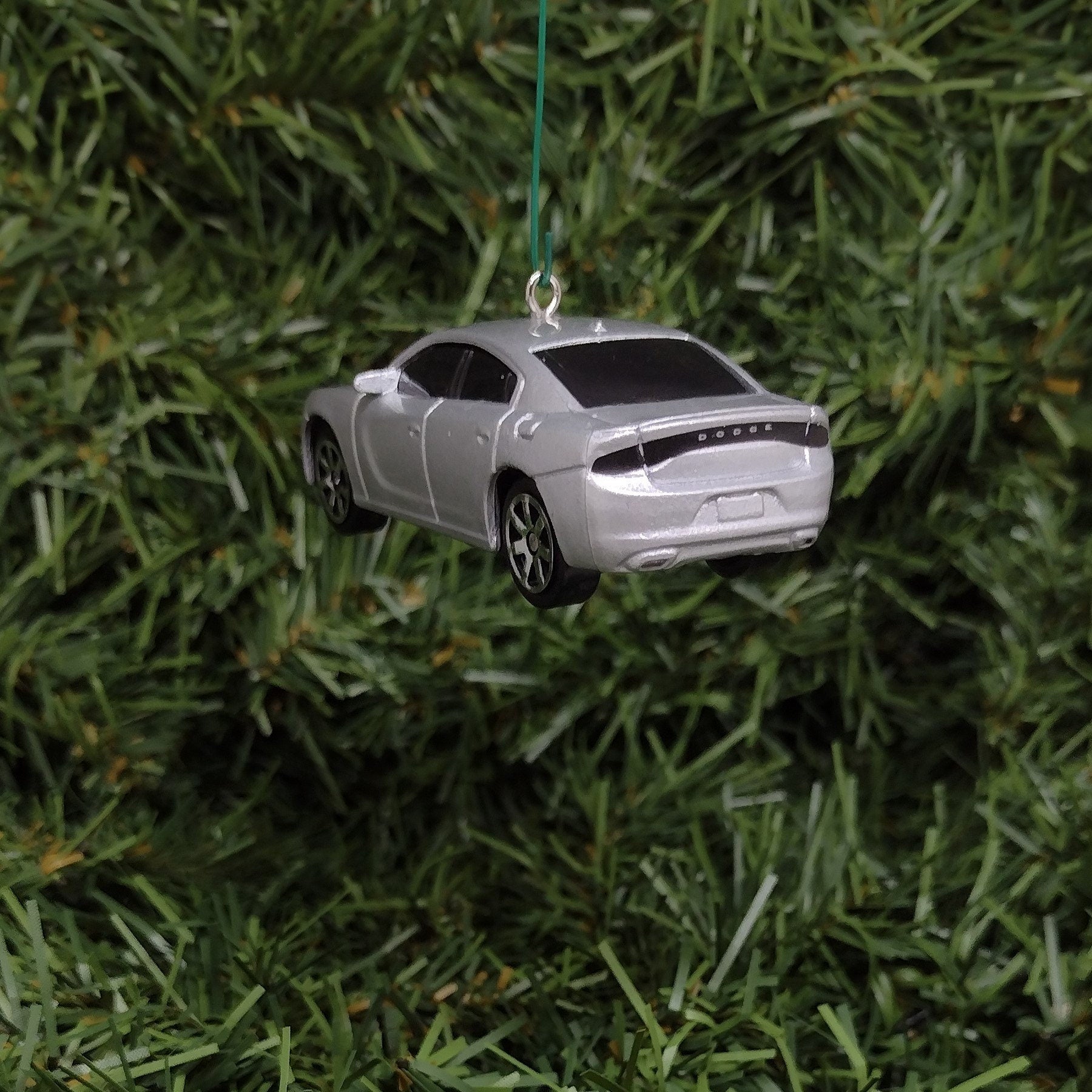 DODGE CHARGER Ornament 2015 Christmas Tree Decoration Unique Gift Idea silver 2016 - 2023