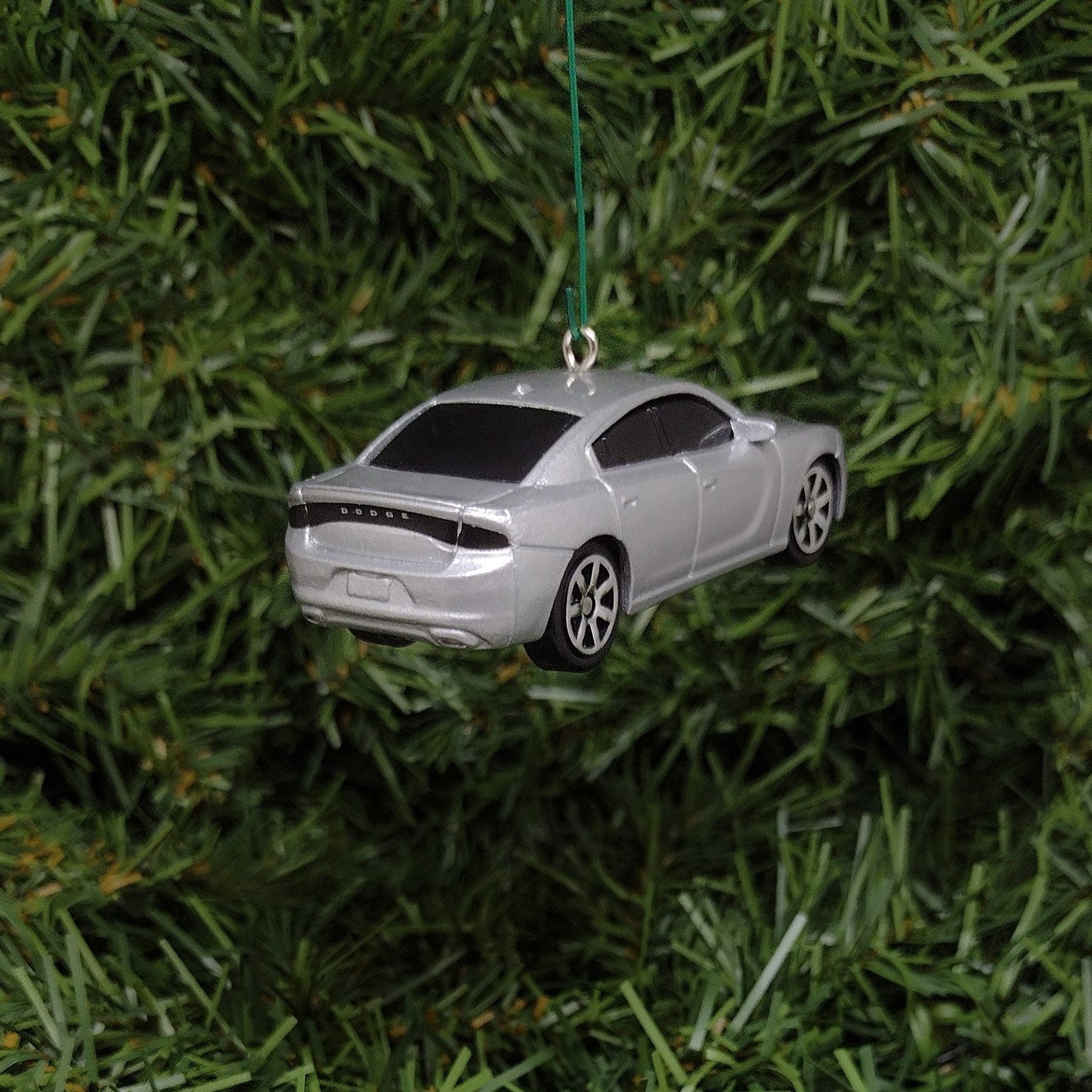 DODGE CHARGER Ornament 2015 Christmas Tree Decoration Unique Gift Idea silver 2016 - 2023